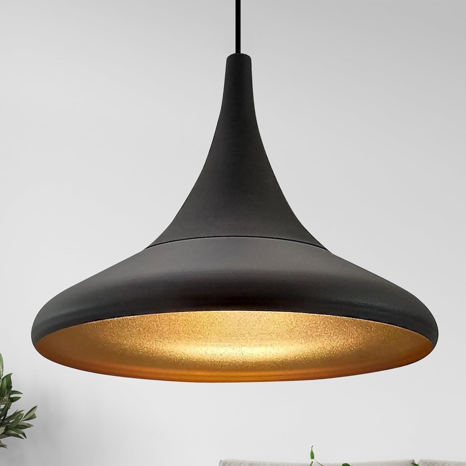 Bamyum Pendelleuchte Pendelleuchte Paladin Metall Ø35cm, Modern Hängelampe, ohne Leuchtmittel