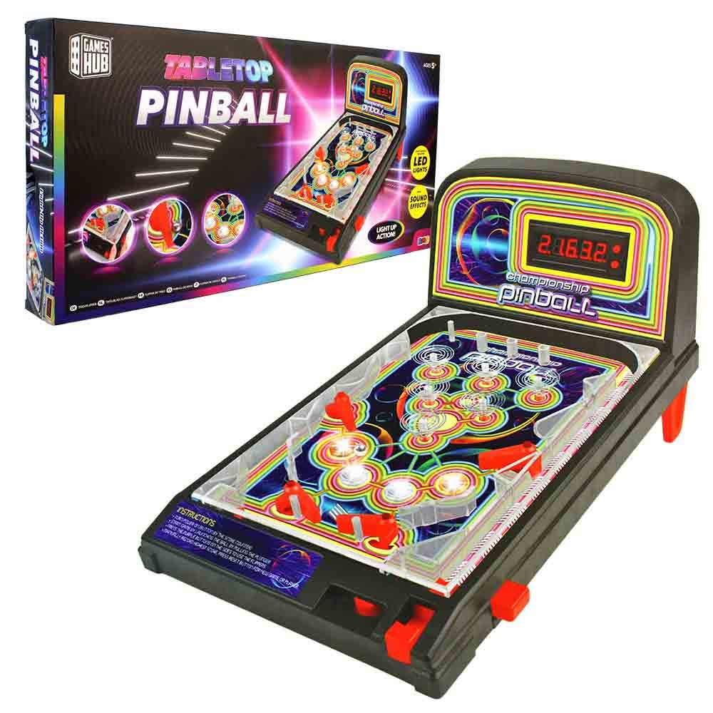 BEMIRO Spiel Tabletop Pinball Spiel mit LEDs
