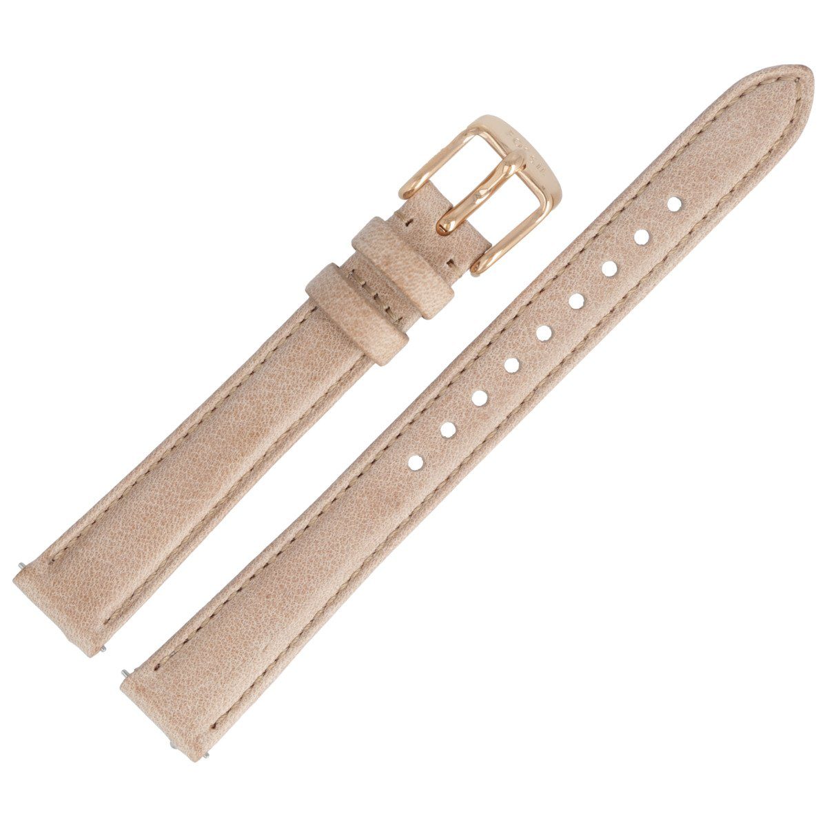 Fossil Uhrenarmband 14mm Leder Beige ES-3487 LB-ES3487 günstig online kaufen