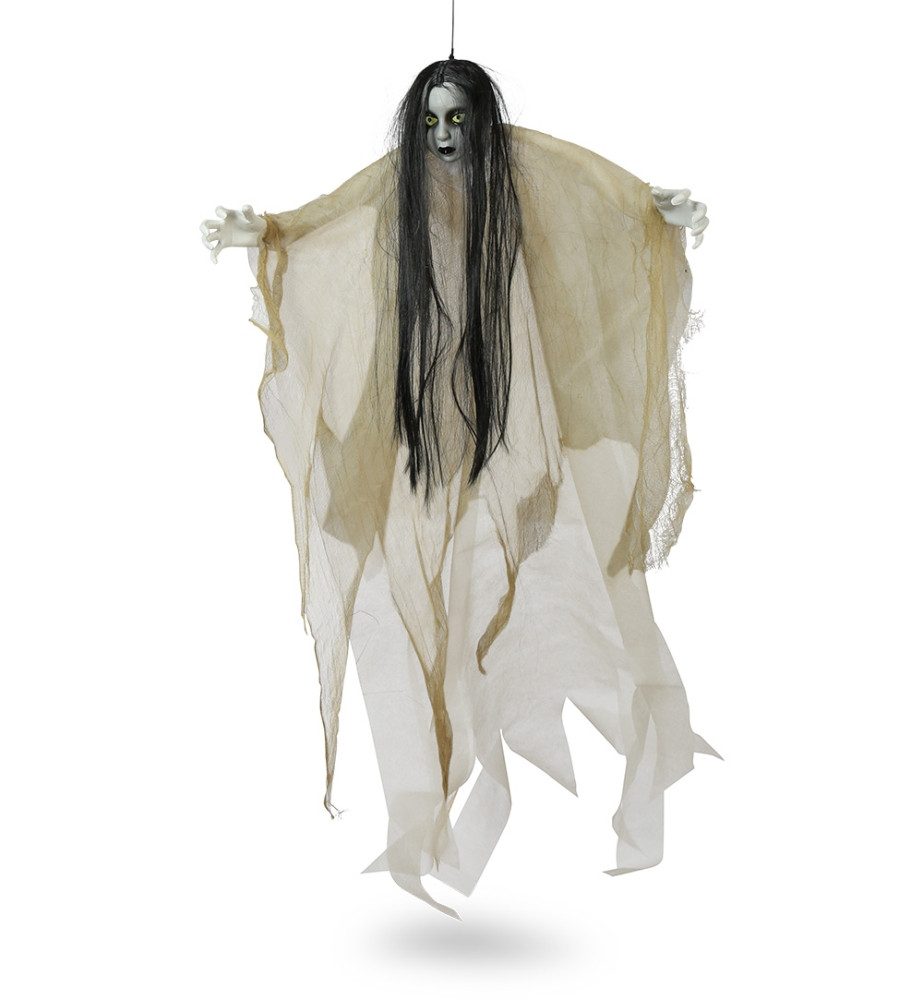 Fries Dekohänger XXL Halloween Deko Horror Mädchen Hänger 130 cm Hoch Beweglich, XXL 130 cm Hoch