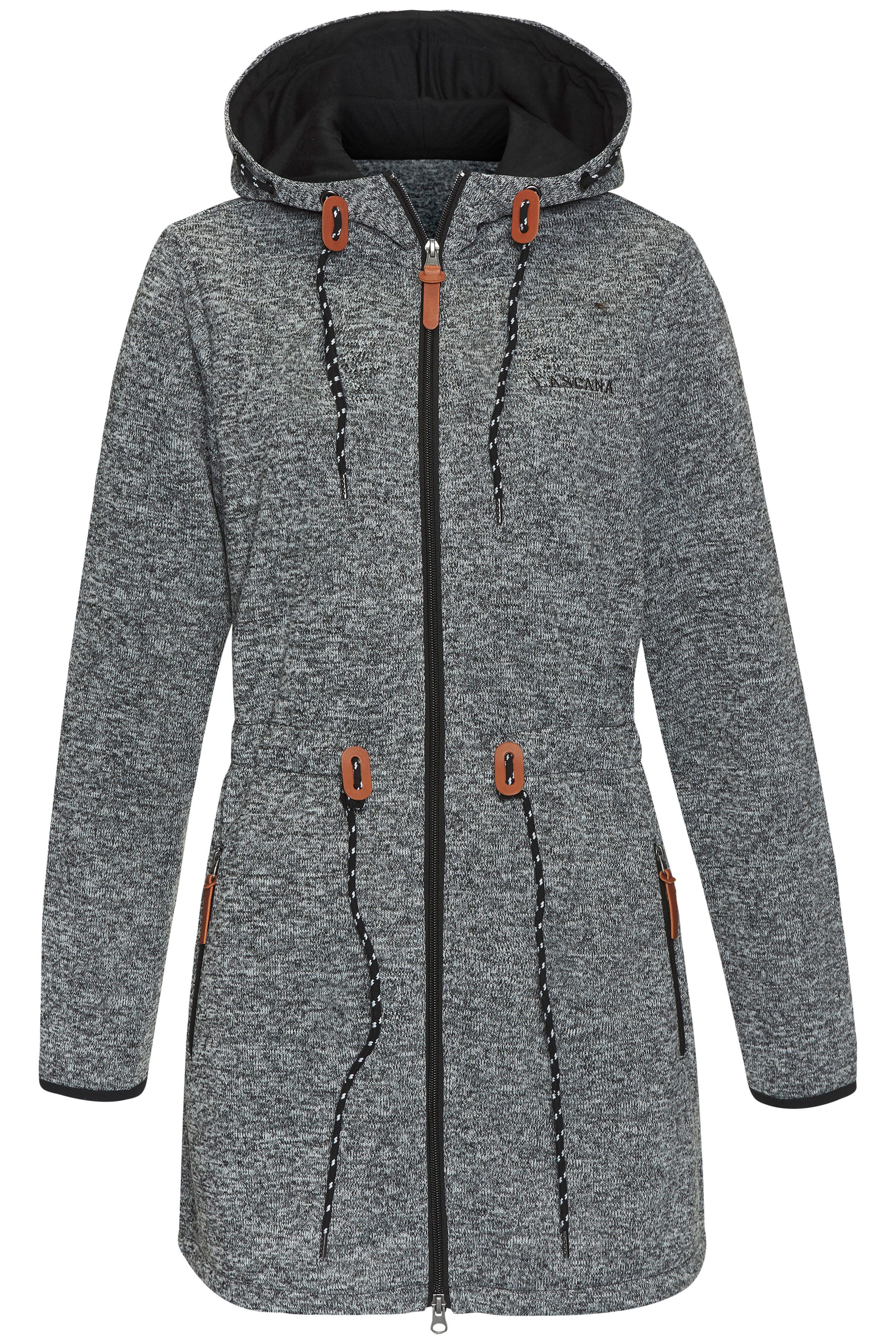 LASCANA Strickfleecejacke mit Kapuze günstig online kaufen