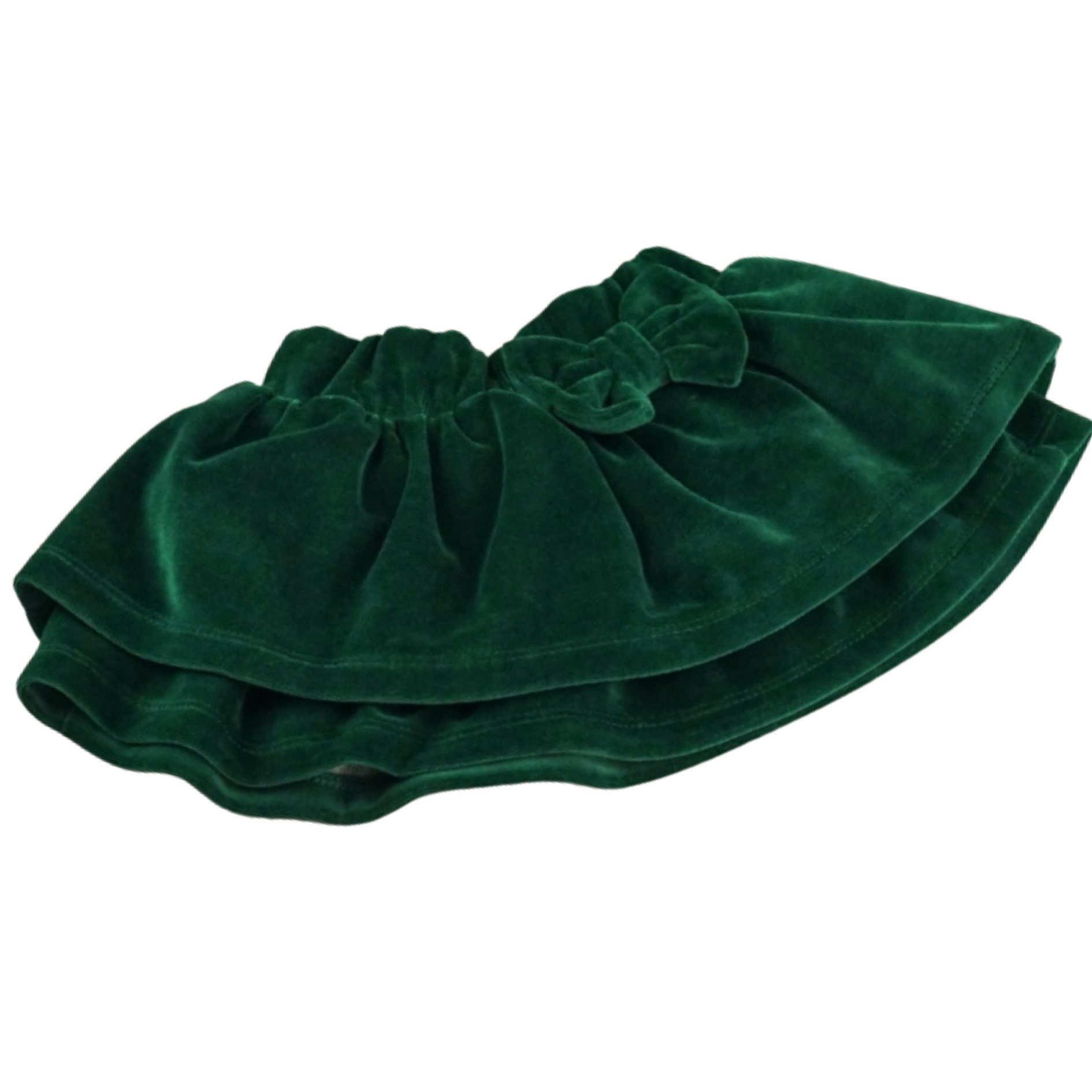 Babymajawelt Volantrock Baby Kind Rock, Samtrock (1-tlg) Mit dekorative Schleife, Weiches Samt, Festlich