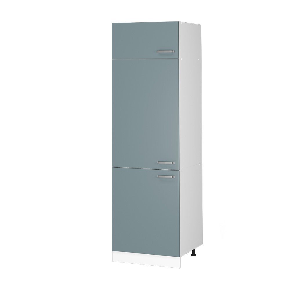 Vicco Kühlumbauschrank R-Line, Blau-Grau/Weiß, 60 cm günstig online kaufen