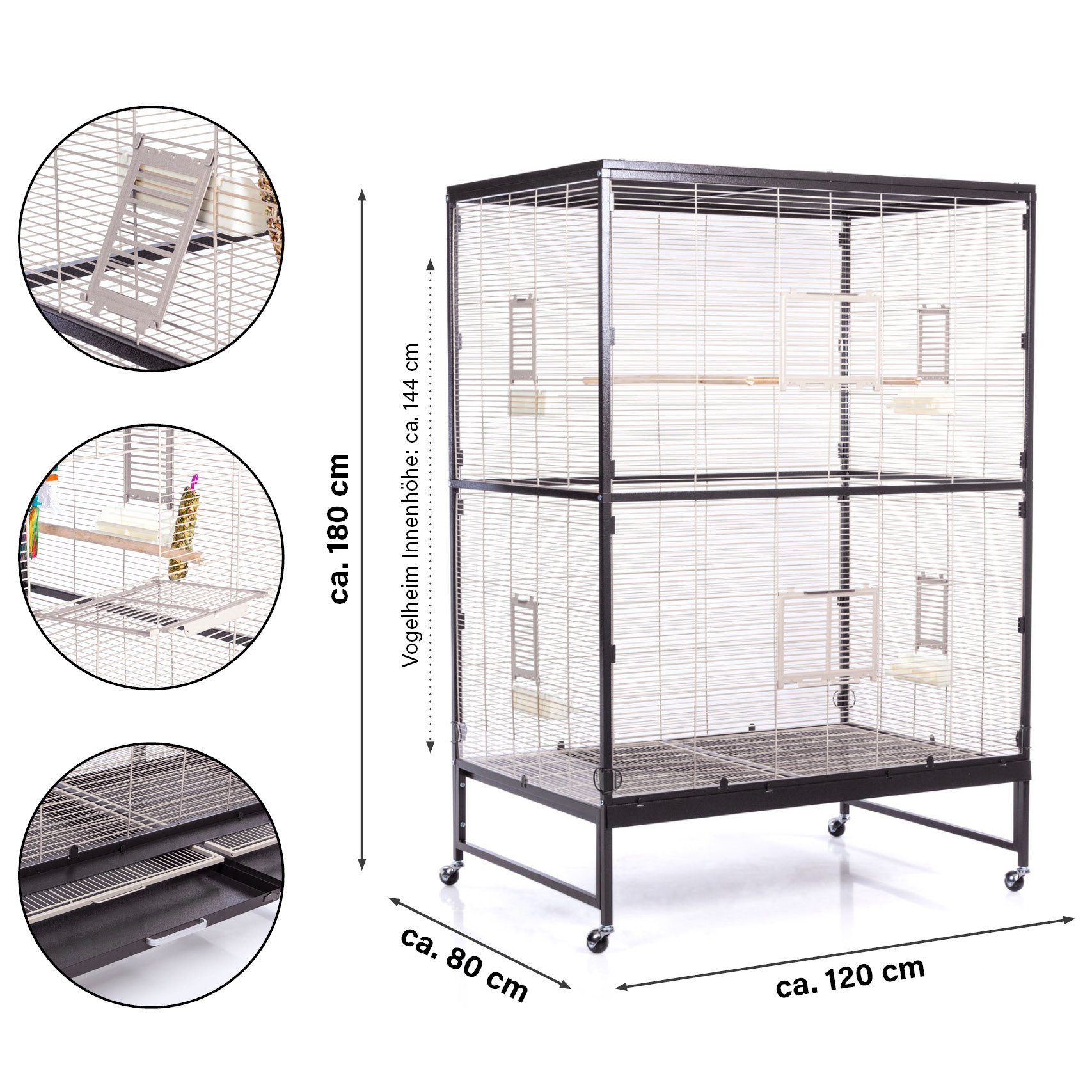 Montana Cages Vogelkäfig Casa 120 Vogelkäfig günstig online kaufen