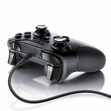 CSL Gaming-Controller (1 St., Gamepad für PC und PS3 im Xbox-Design, hochwertige Analogsticks)