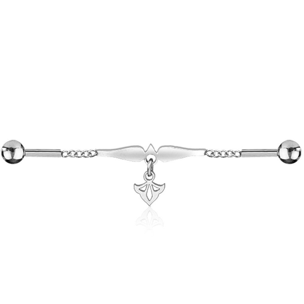viva-adorno Piercing-Set Industrial Piercing Scaffold Kette günstig online kaufen