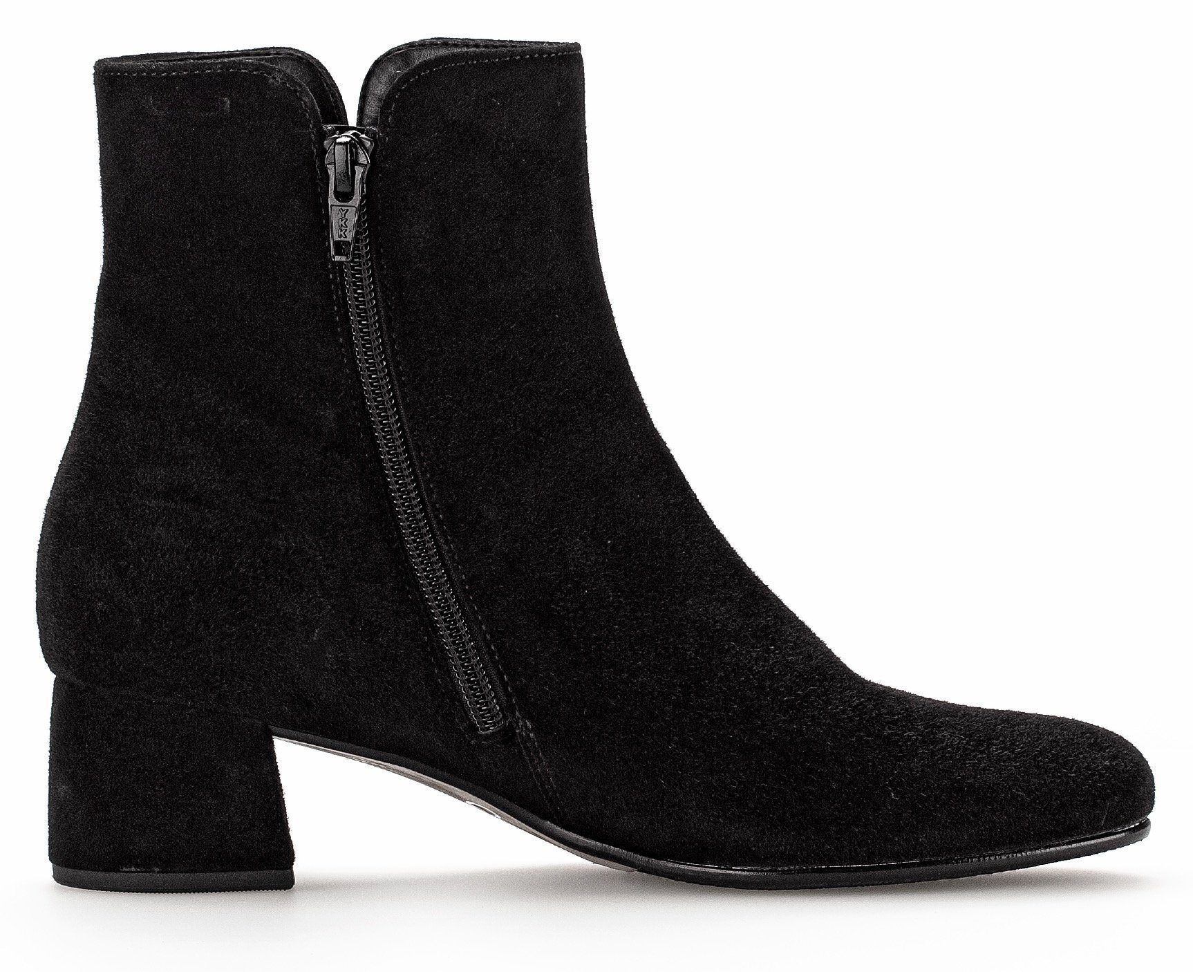Gabor Stiefelette, Blockabsatz, Businesschuh, Ankleboots mit seitlicher Ziernaht