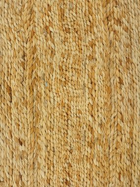 Sisalteppich Juteteppich Luca, carpetfine, rund, Höhe: 13 mm, natürliches Pflanzenmaterial von Hand gewebt, Boho Style