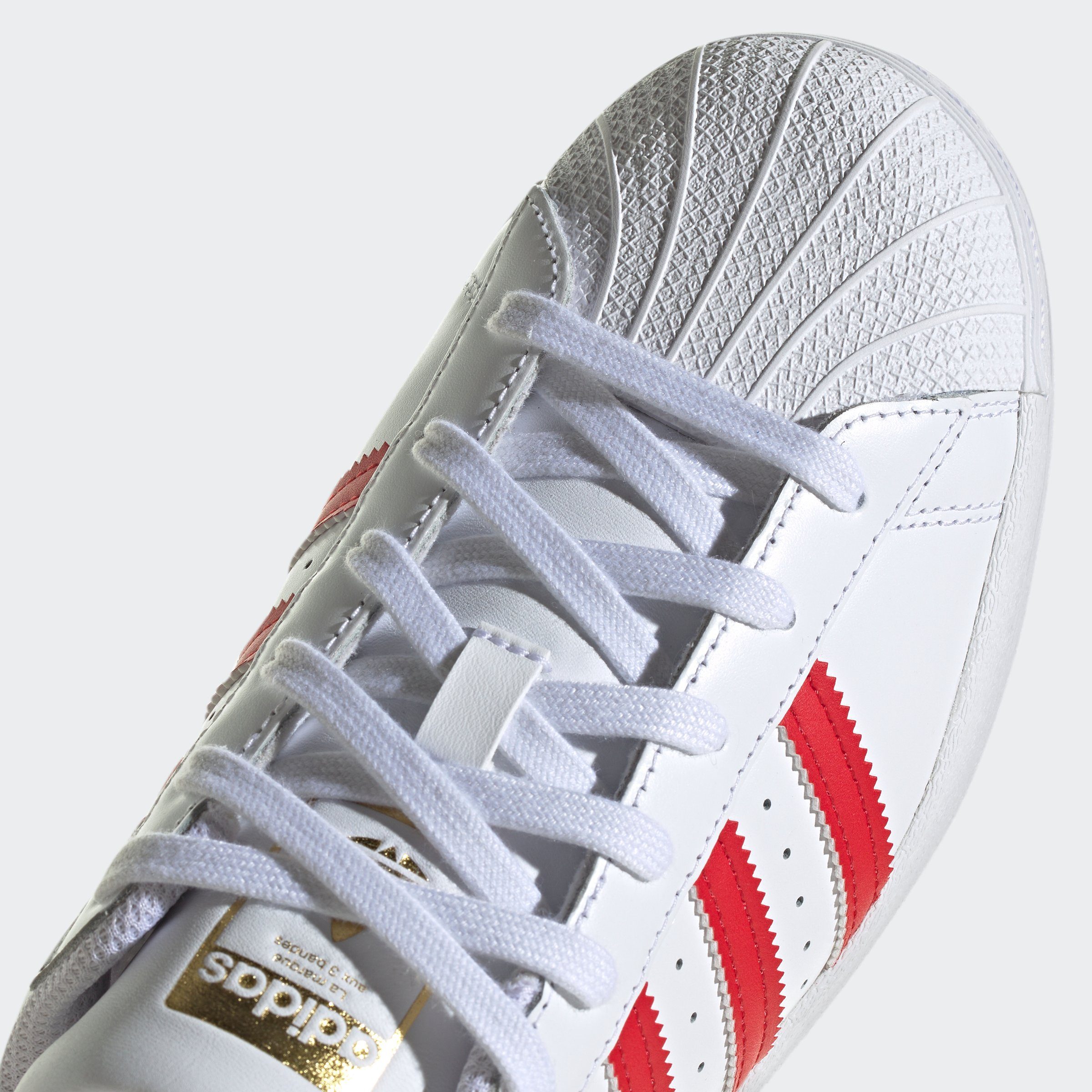 adidas Originals SUPERSTAR Sneaker Cloud Scarlet / Metallic Better White / Gold