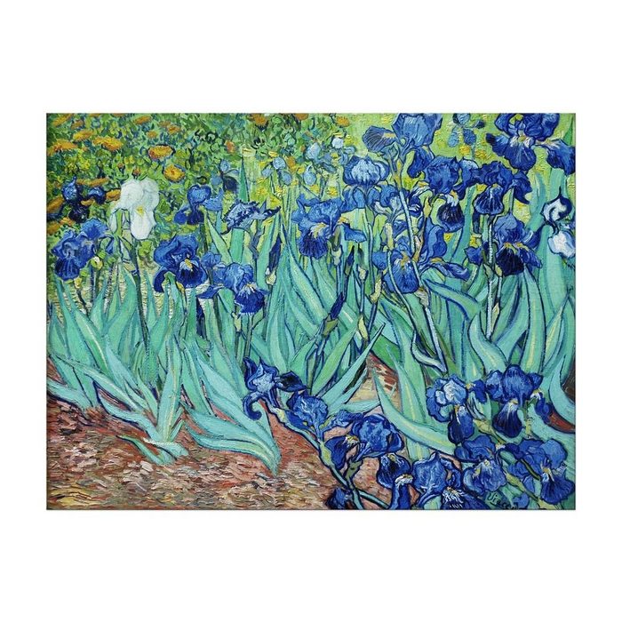 Bilderdepot24 Leinwandbild Alte Meister - Vincent van Gogh - Iris Abstrakt