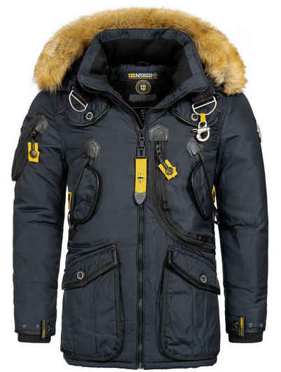Geographical Norway Parka Winter Jacke Parka Outdoorjacke Mantel Steppjacke warm Gesteppt Luxus