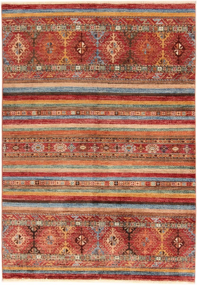 Orientteppich Arijana Shaal 124x180 Handgeknüpfter Orientteppich, Nain Trading, rechteckig, Höhe: 5 mm