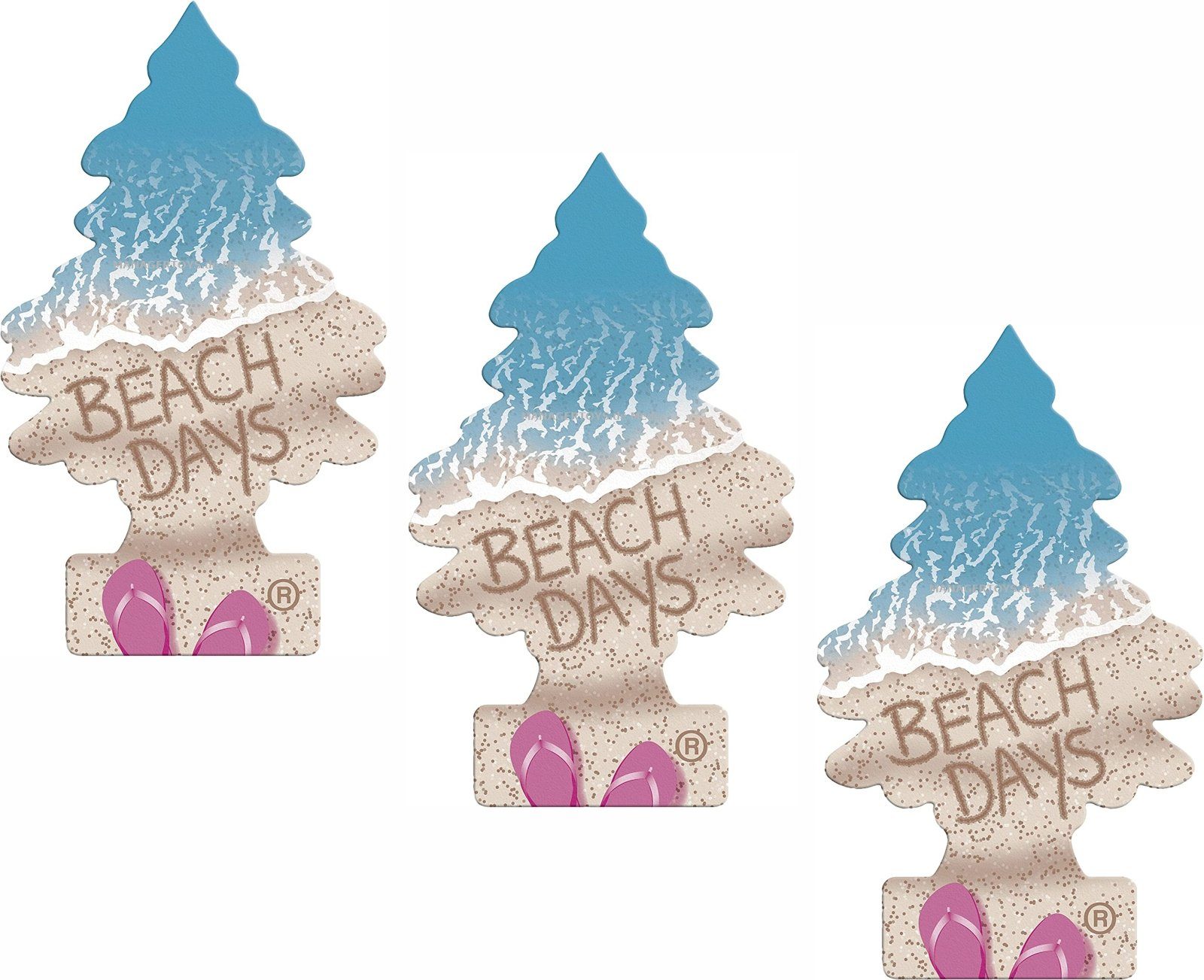 Kunstbaum Beach Days 3er Duftbäumchen Wunderbaum 3 Set Lufterfrischer, Wund günstig online kaufen
