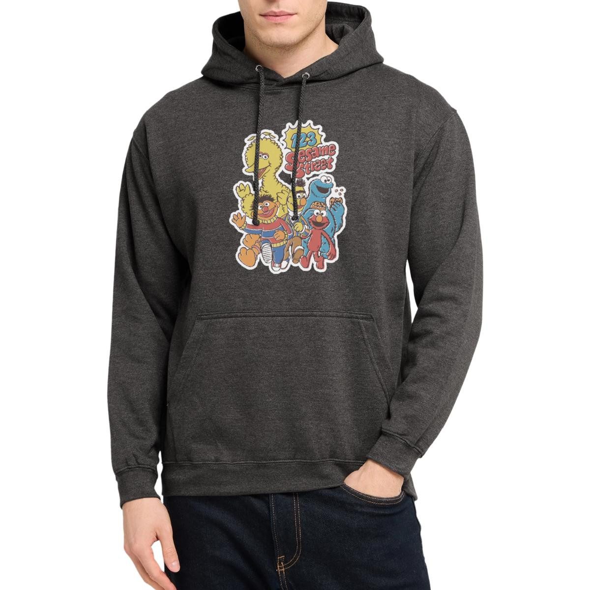 Spreadshirt Hoodie Sesamstraße 123 Sesame Street Charaktere Unisex Hoodie (1-tlg)