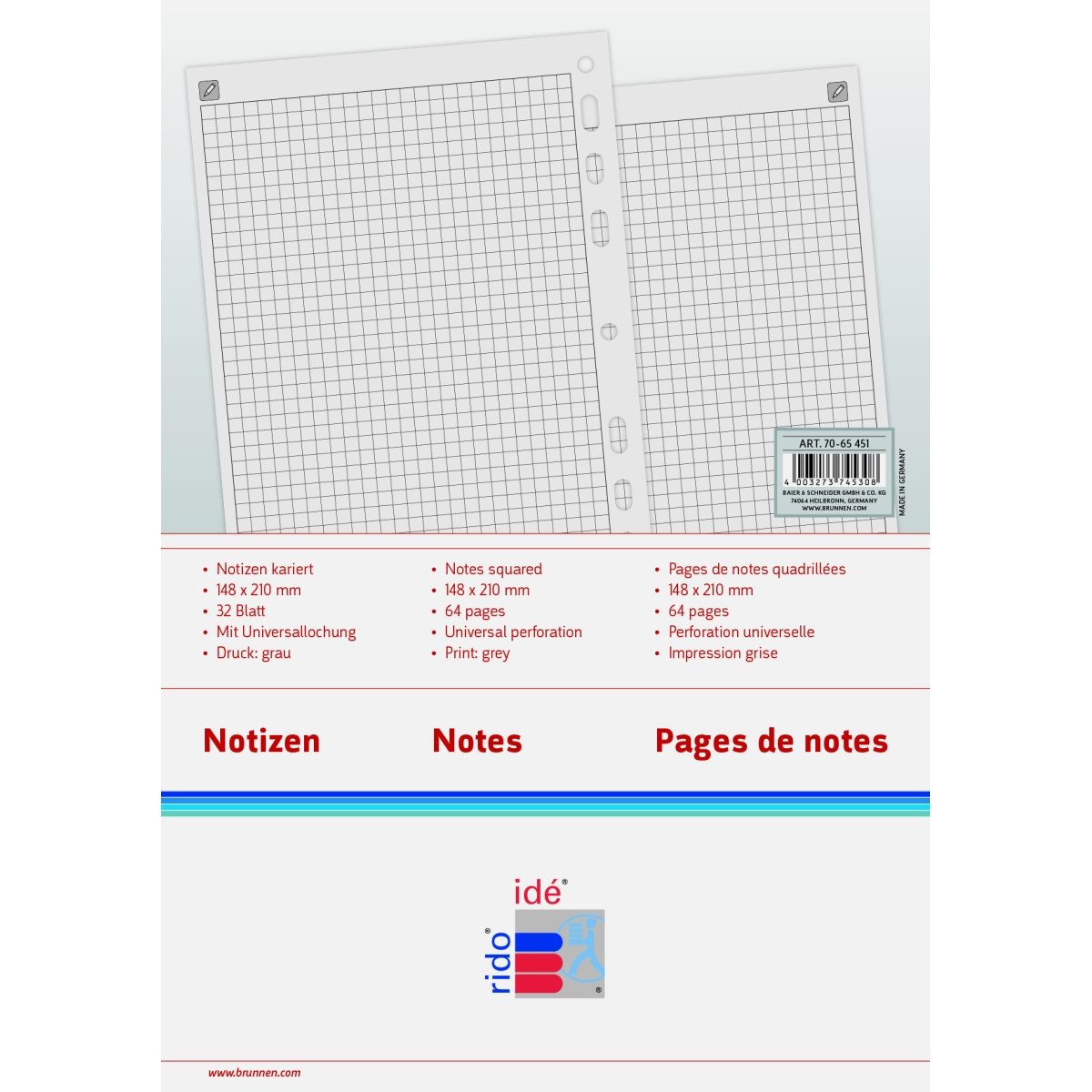 Rido/idé Book Calendar Model Timing 1 (2025) "Confetti", 2 Pages = 1