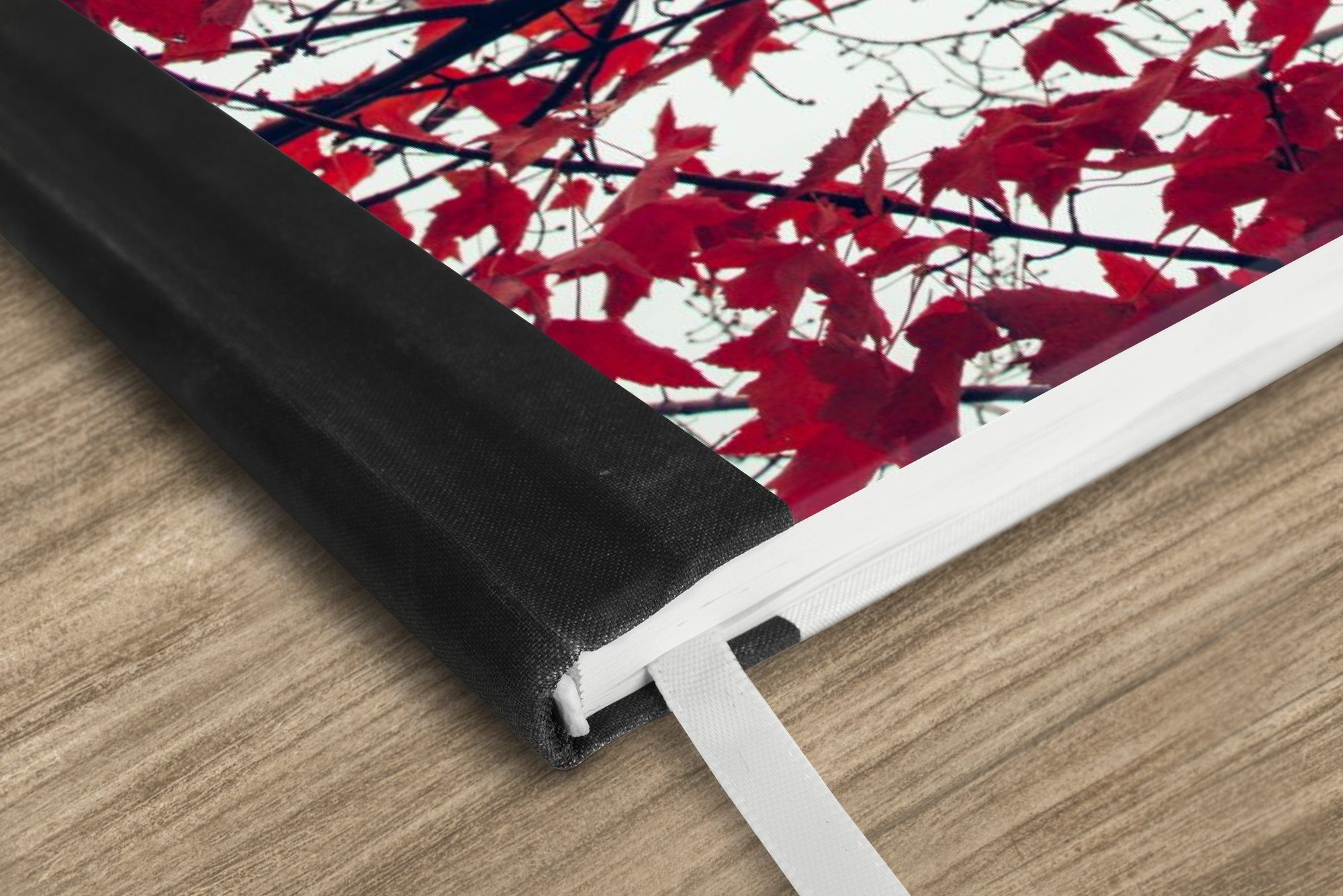 Thumbnail - MuchoWow Notizbuch Ahorn - Blätter - Herbst - Natur, Notebook, Notizblock a5, Tagebuch, Journal Liniert