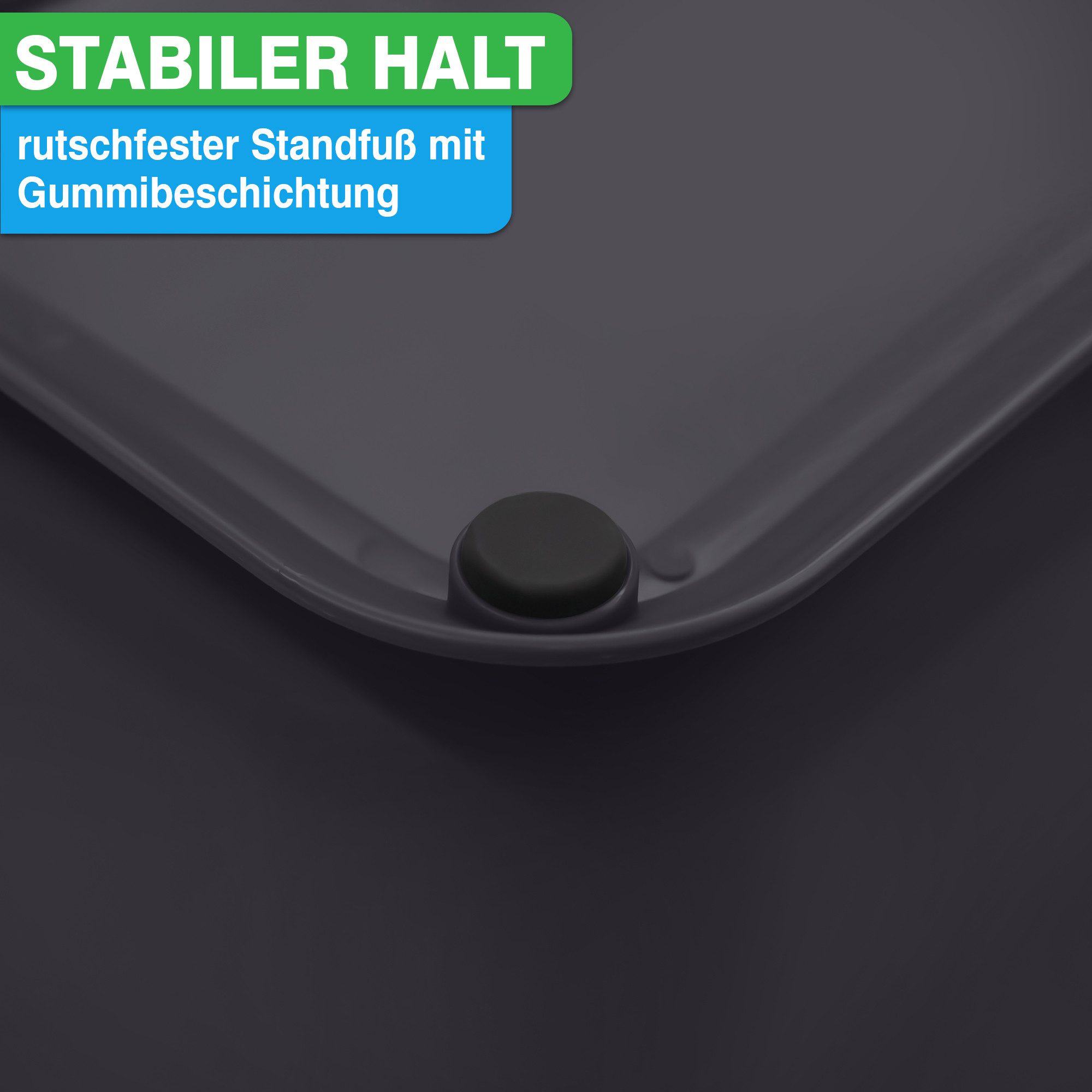 YourCasa Biomülleimer Küche 5L - Deckel mit Knopfdruck-Mechanismus- Komposteimer, Deckel mit Knopfdruck-Mechanismus, Antirutsch