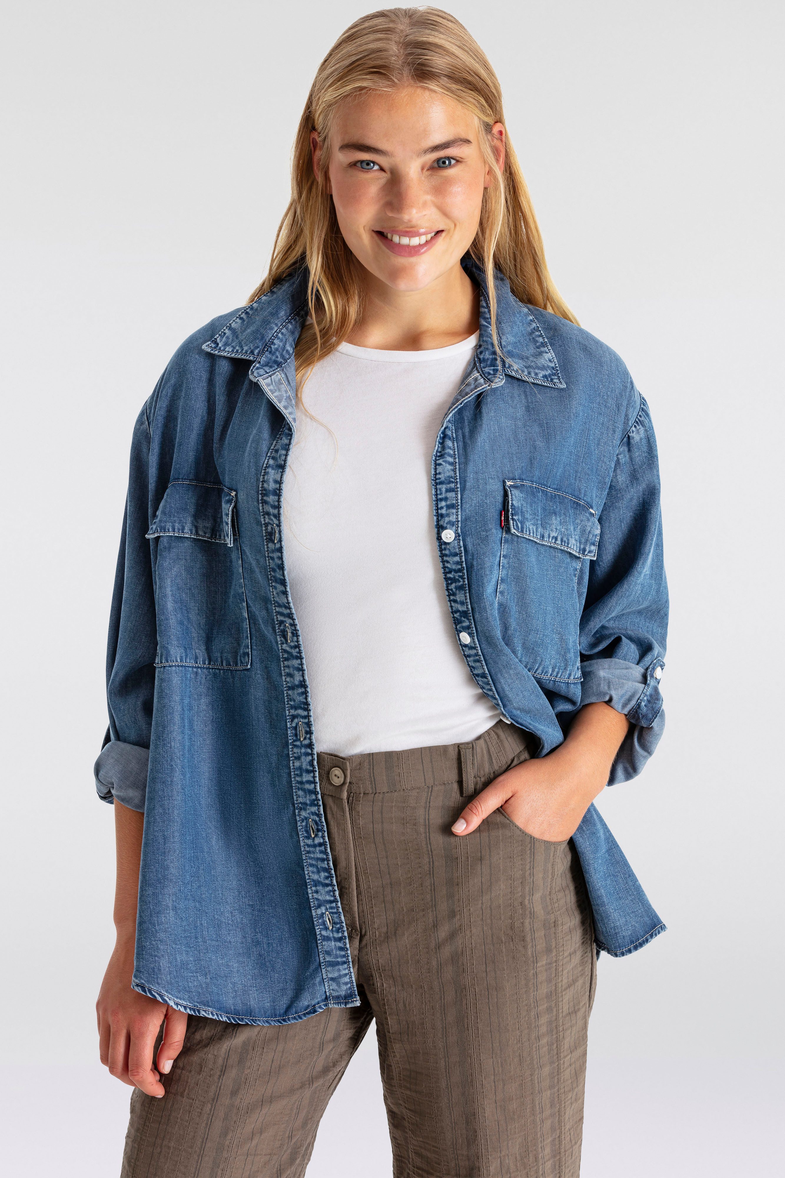 Levi's® Plus Jeansbluse DOREEN UTILITY mit Taschen günstig online kaufen