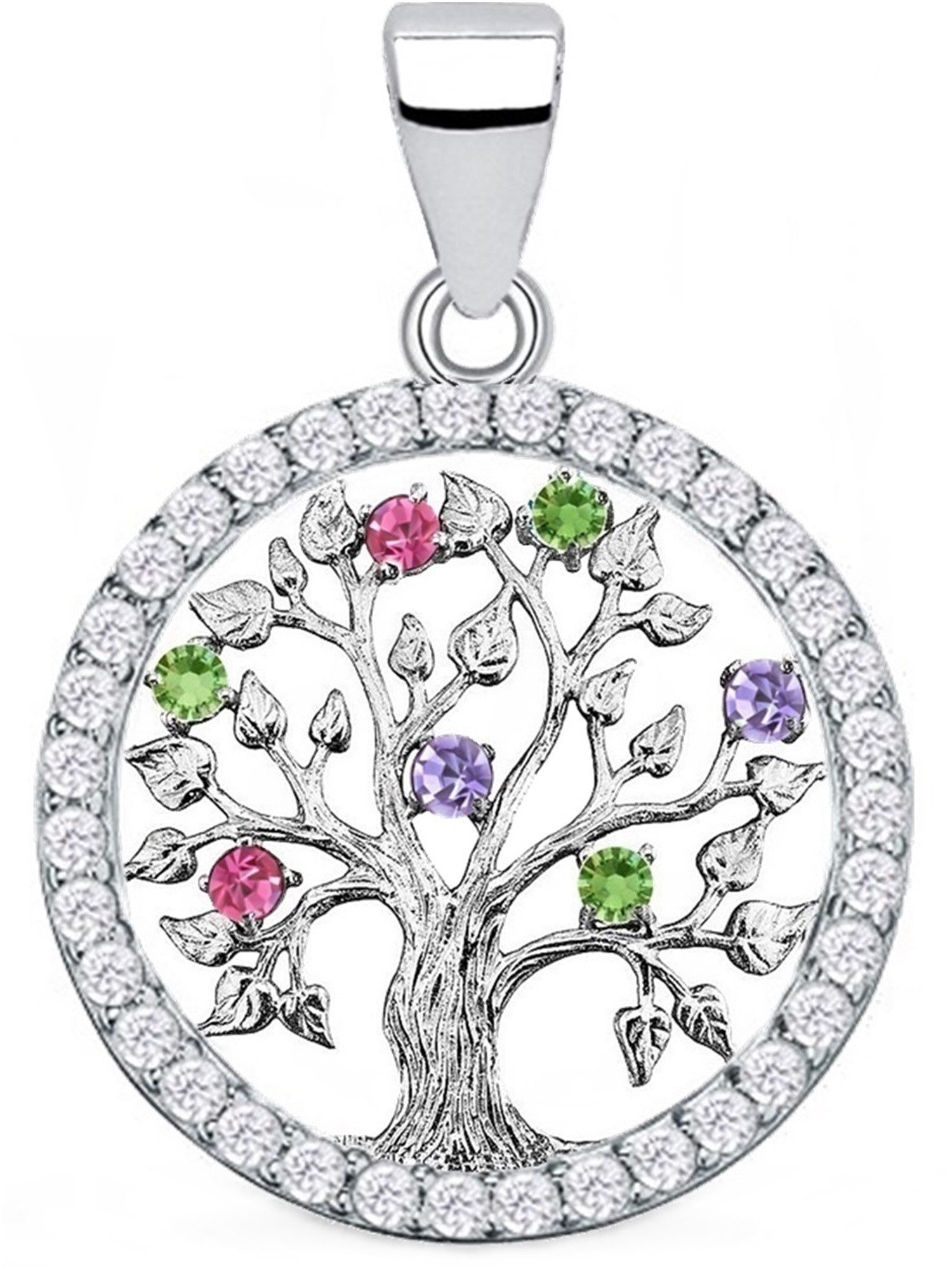 Goldene Hufeisen Kettenanhänger Lebensbaum Anhänger 925 Echt Silber mit Zir günstig online kaufen