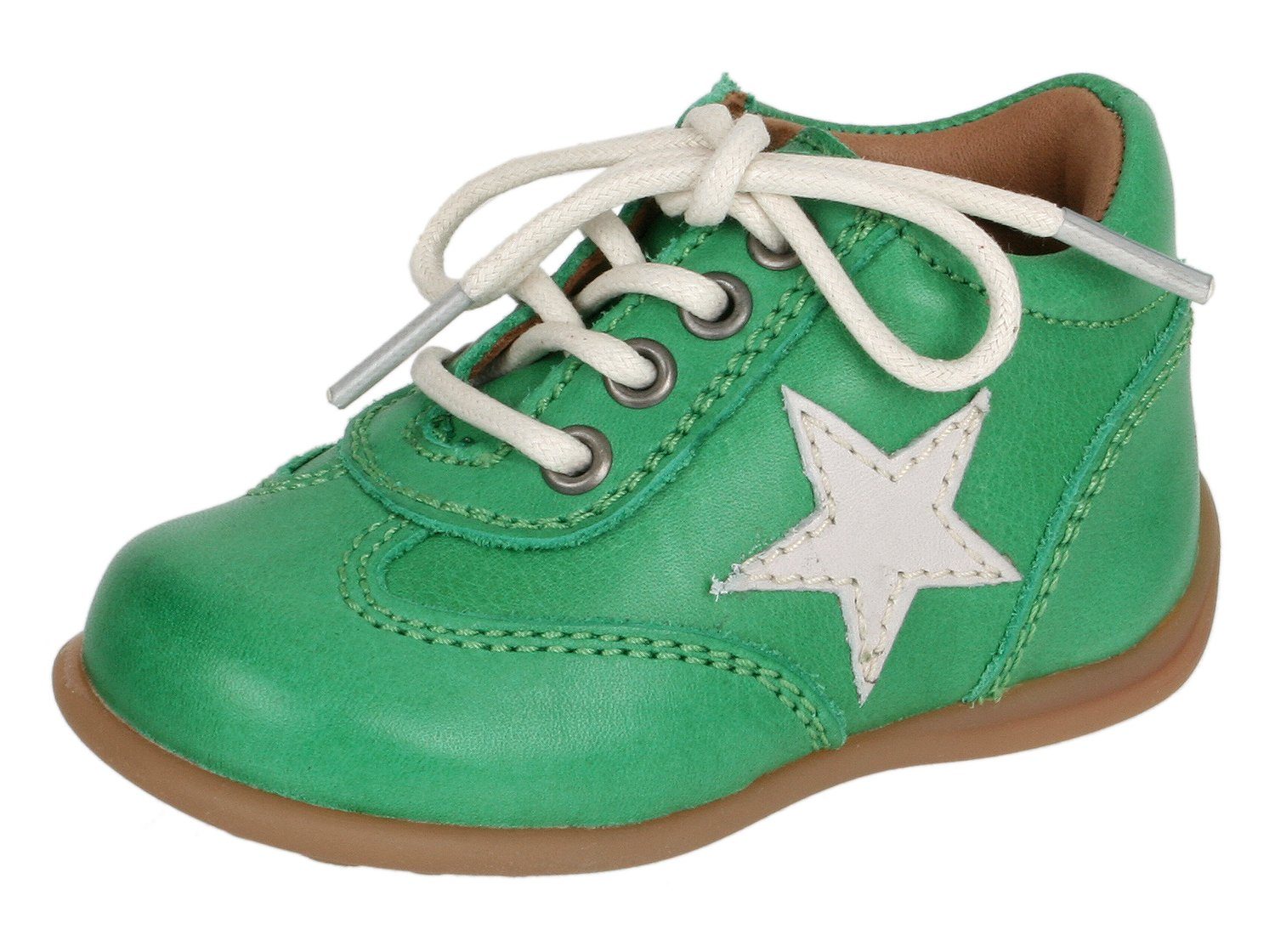 Bisgaard Bisgaard 21208 Leder Kinder Lauflern- Halbschuhe mit Stern Schnürschuh