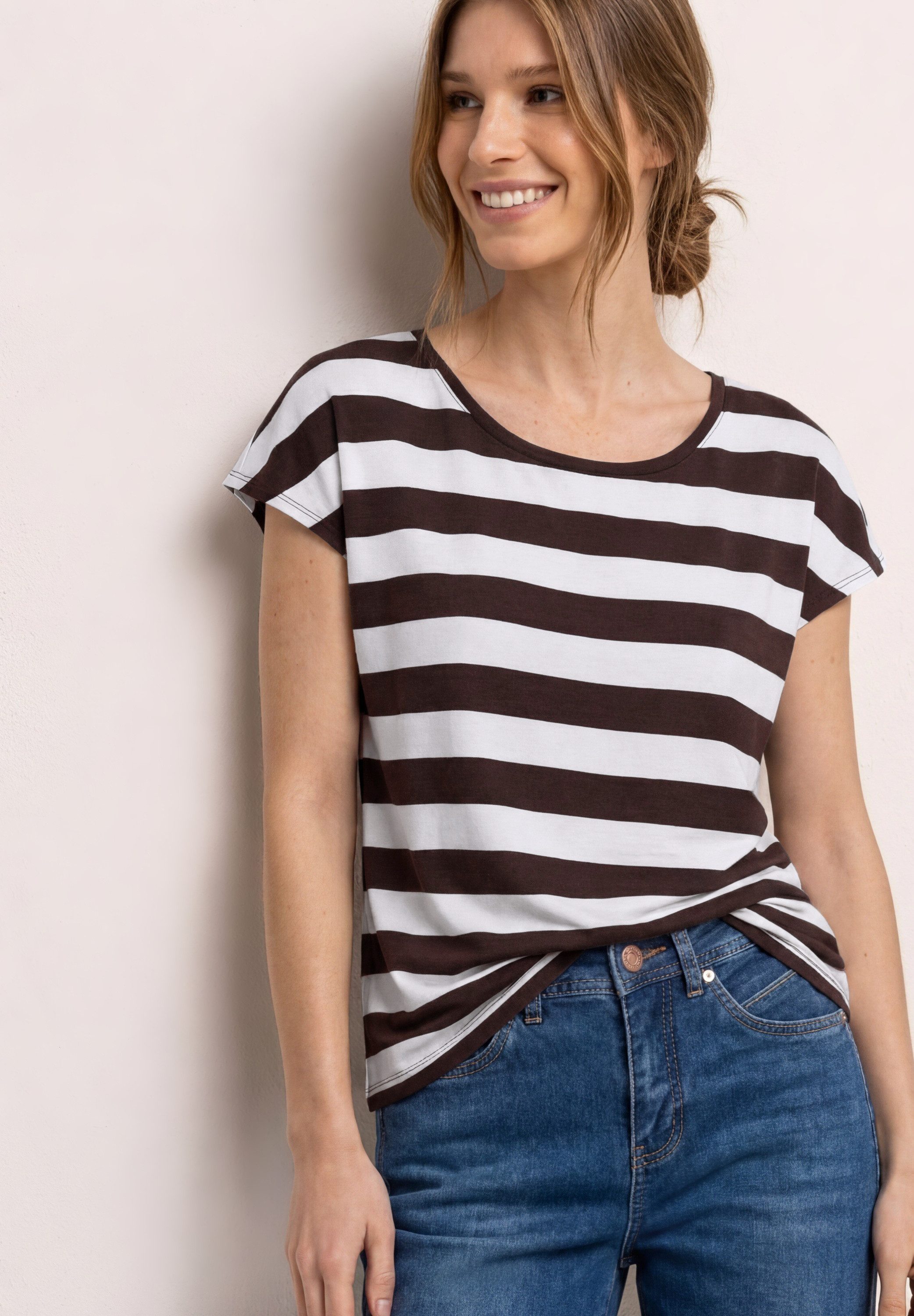STREET ONE T-Shirt im Streifendesign