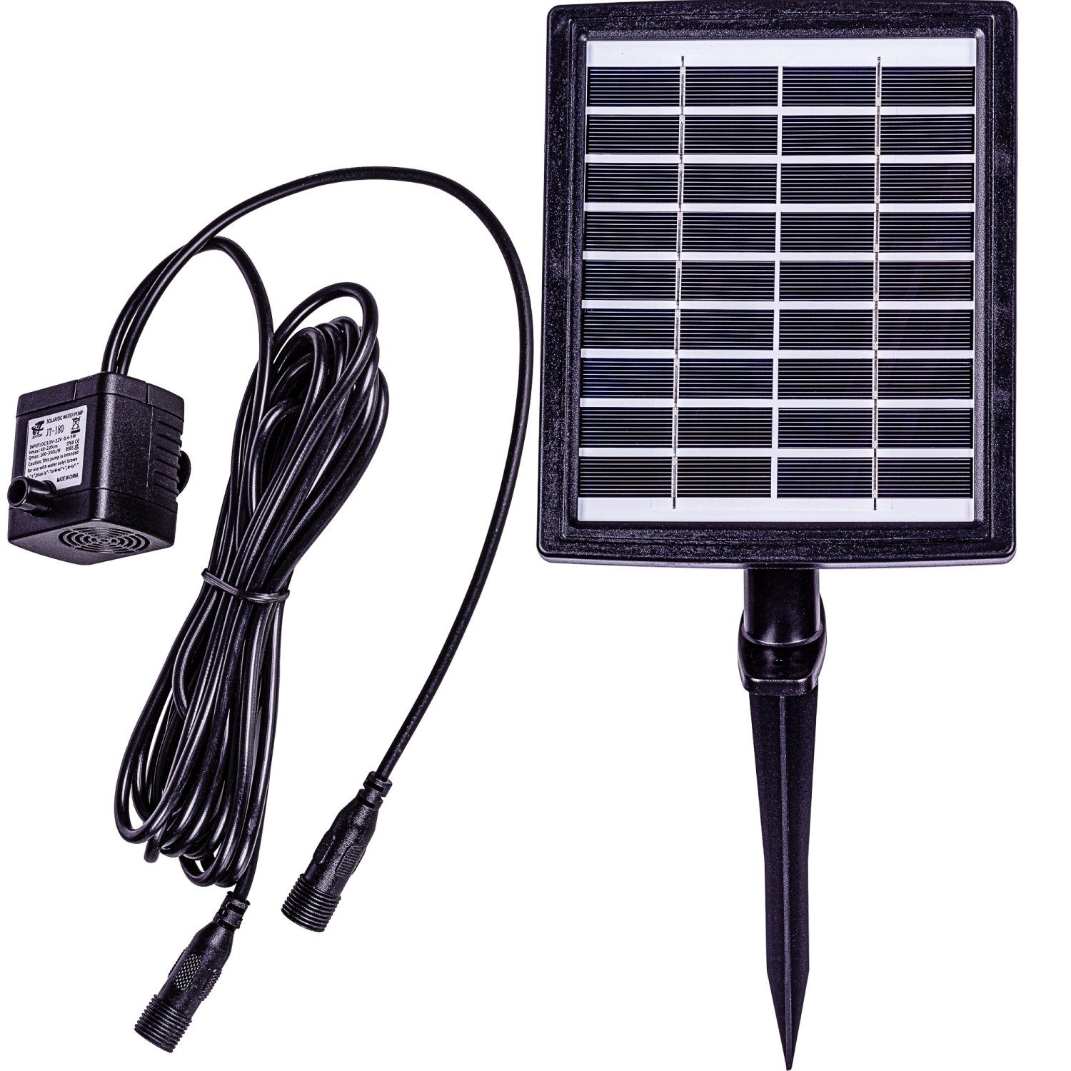 STILISTA Solarpumpe Solar Pumpe kleine Brunnen 2,8 W, Förderhöhe bis