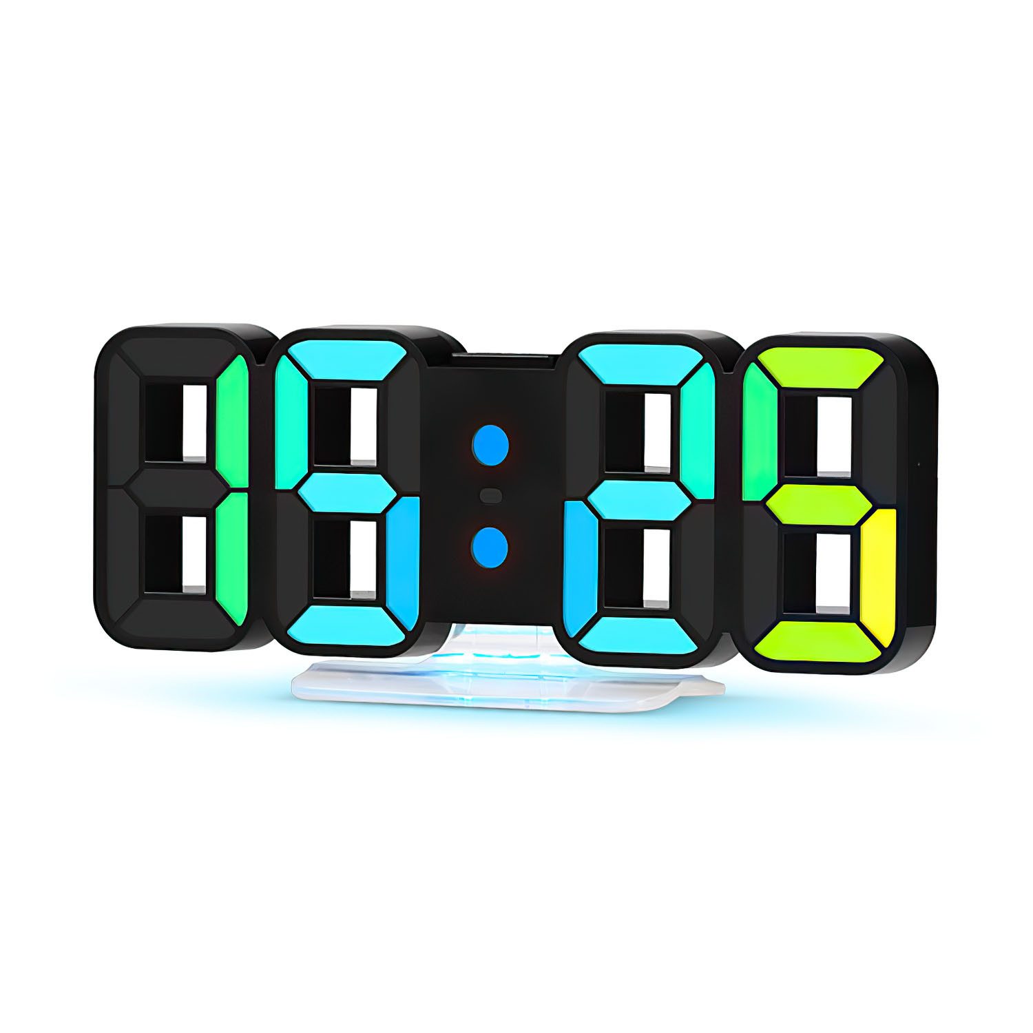 AIMAX Wecker Wecker uhr Dimmbar Stufenlos Digitalwecker Wanduhr 3 Einstellbaren Helligkeitstufen dimmbare Nachtlichtfunktion