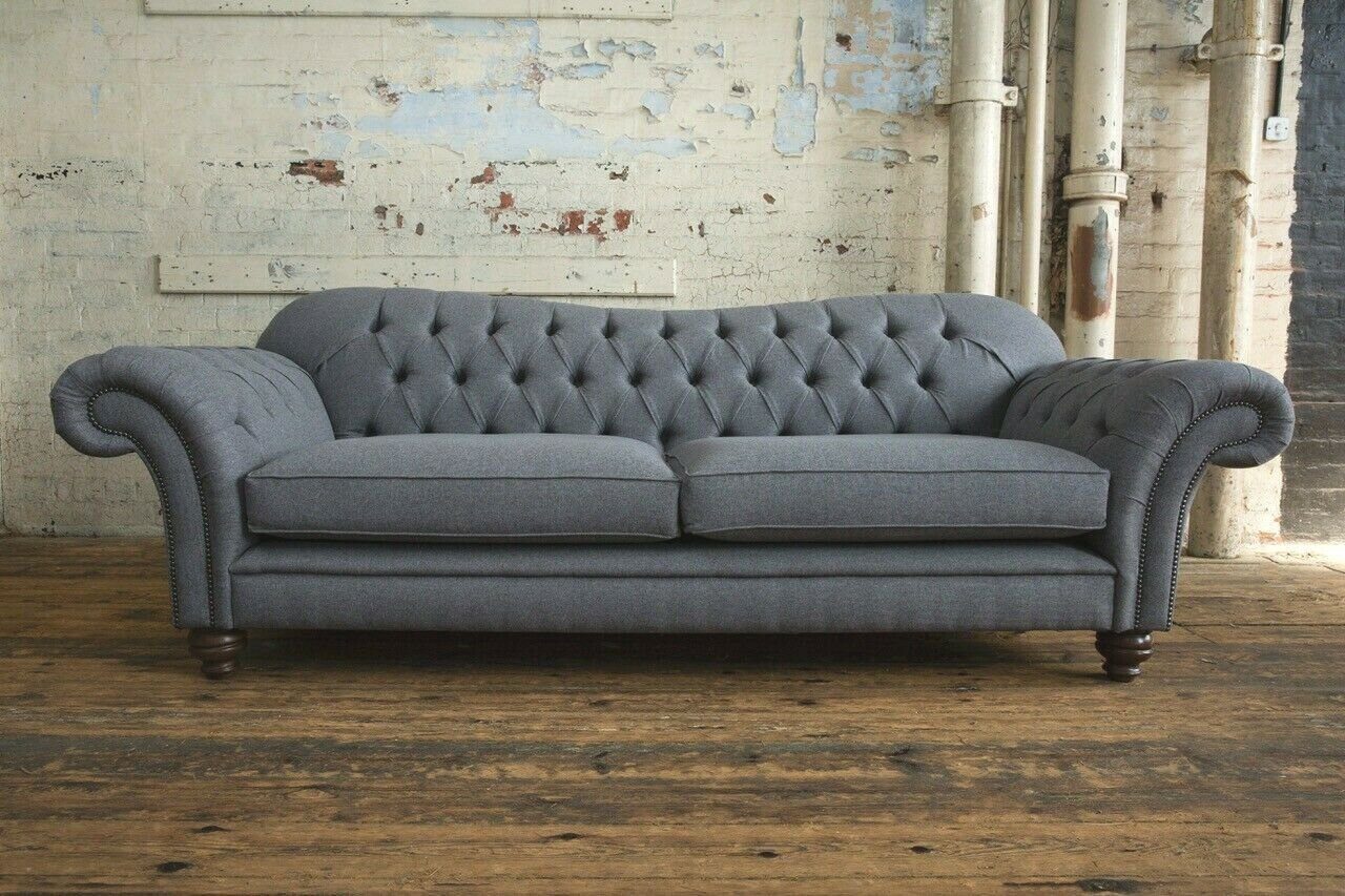 JVmoebel Chesterfield-Sofa, Sitzer Chesterfield Sofa Sofa Couch cm 240 Design 4