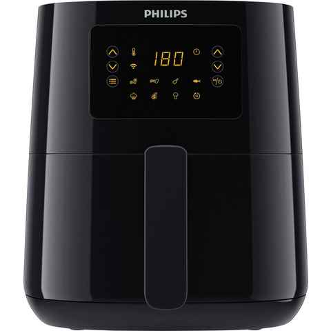 Philips Heißluftfritteuse Airfryer HD9255/90, 4,2 l, 1400 W, Rapid Air Heißlufttechnologie, WiFi Konnektivität, Warmhaltefunktion