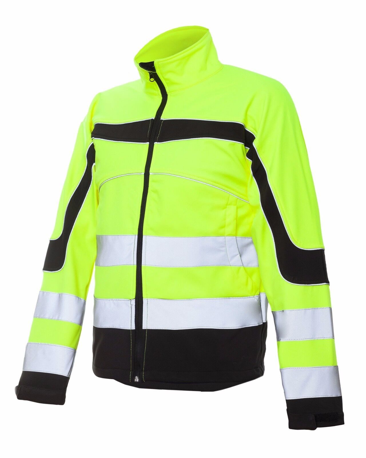 Urgent Arbeitsjacke Arbeitsjacke Softshell Wasserdicht Winterjacke Warnjacke (SOFT-URGNEO) neon, ohne Kapuze