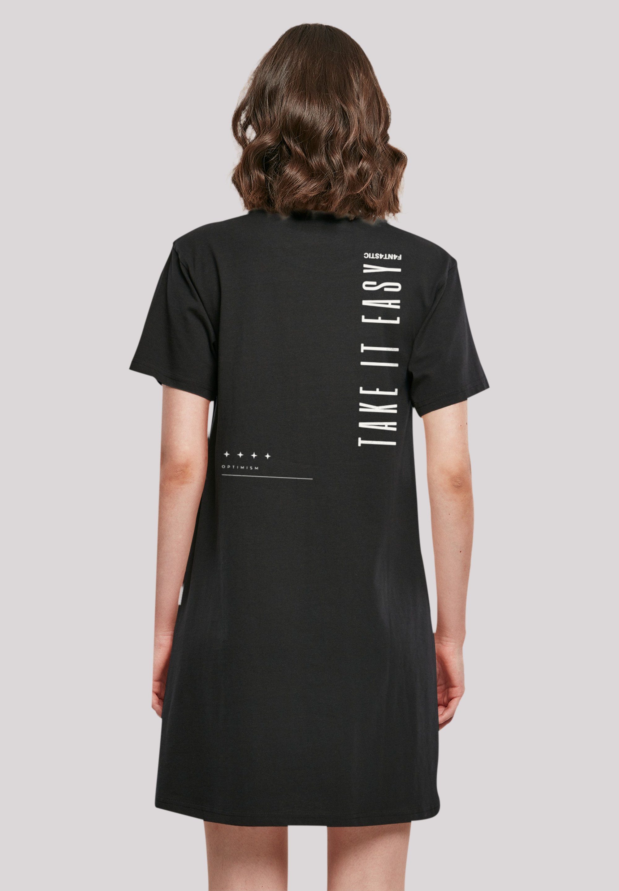 F4NT4STIC Shirtkleid Take It Easy Text günstig online kaufen