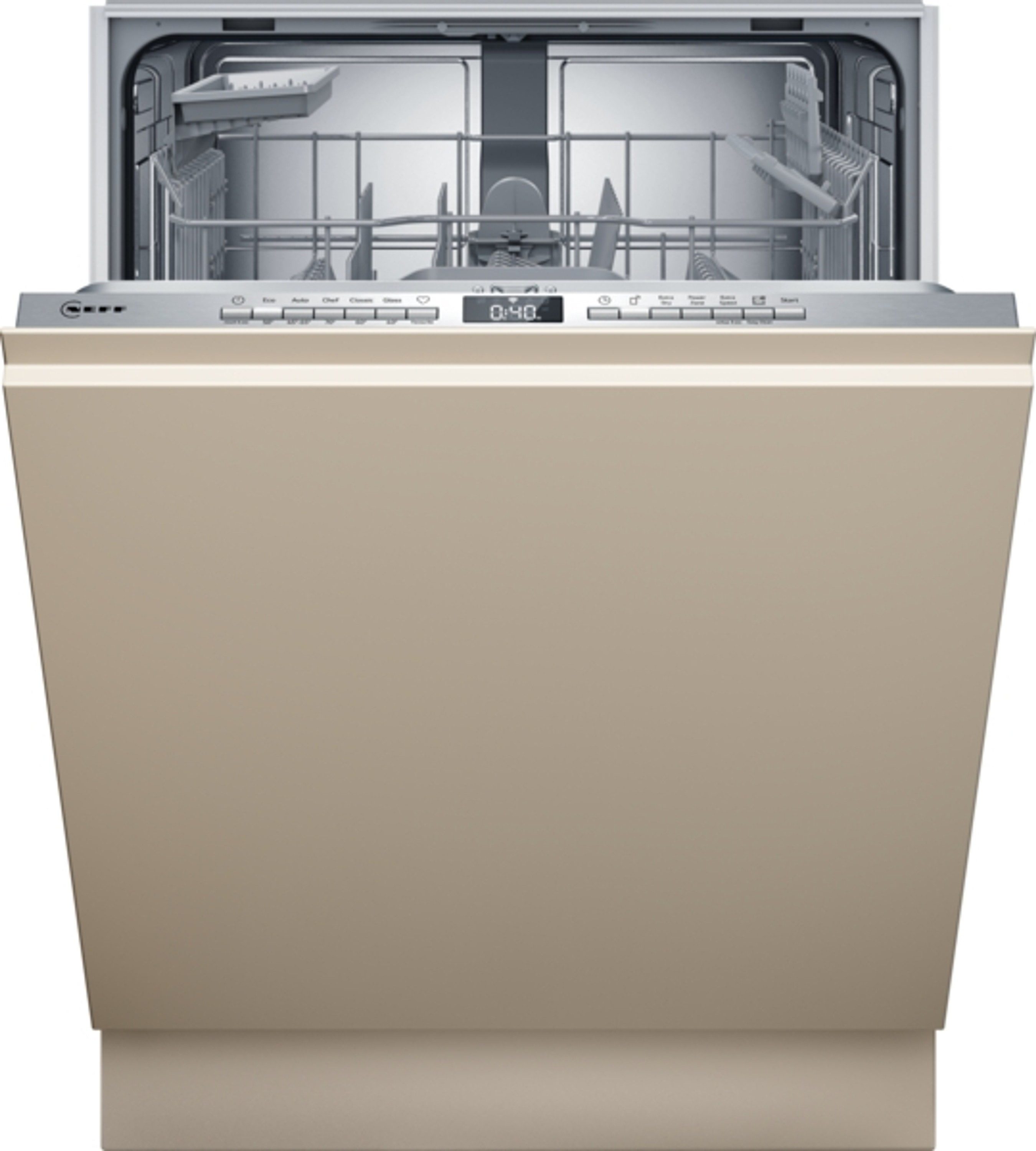 NEFF vollintegrierbarer Geschirrspüler N 50 S155HTX04E, 9 l, 13 Maßgedecke, Programme Download, Wifi-fähig, LED-Lichtpunkt
