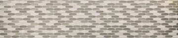 Mosani Mosaikfliesen Glasmosaik Marmor Mosaik Oval Bootsform hellgrau beige