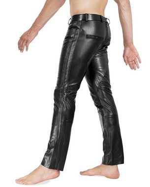 Lederhose Herren Lederhose Lederjeans mit durchgehendem Reißverschluss Bockle® 3 GAY-ZIP