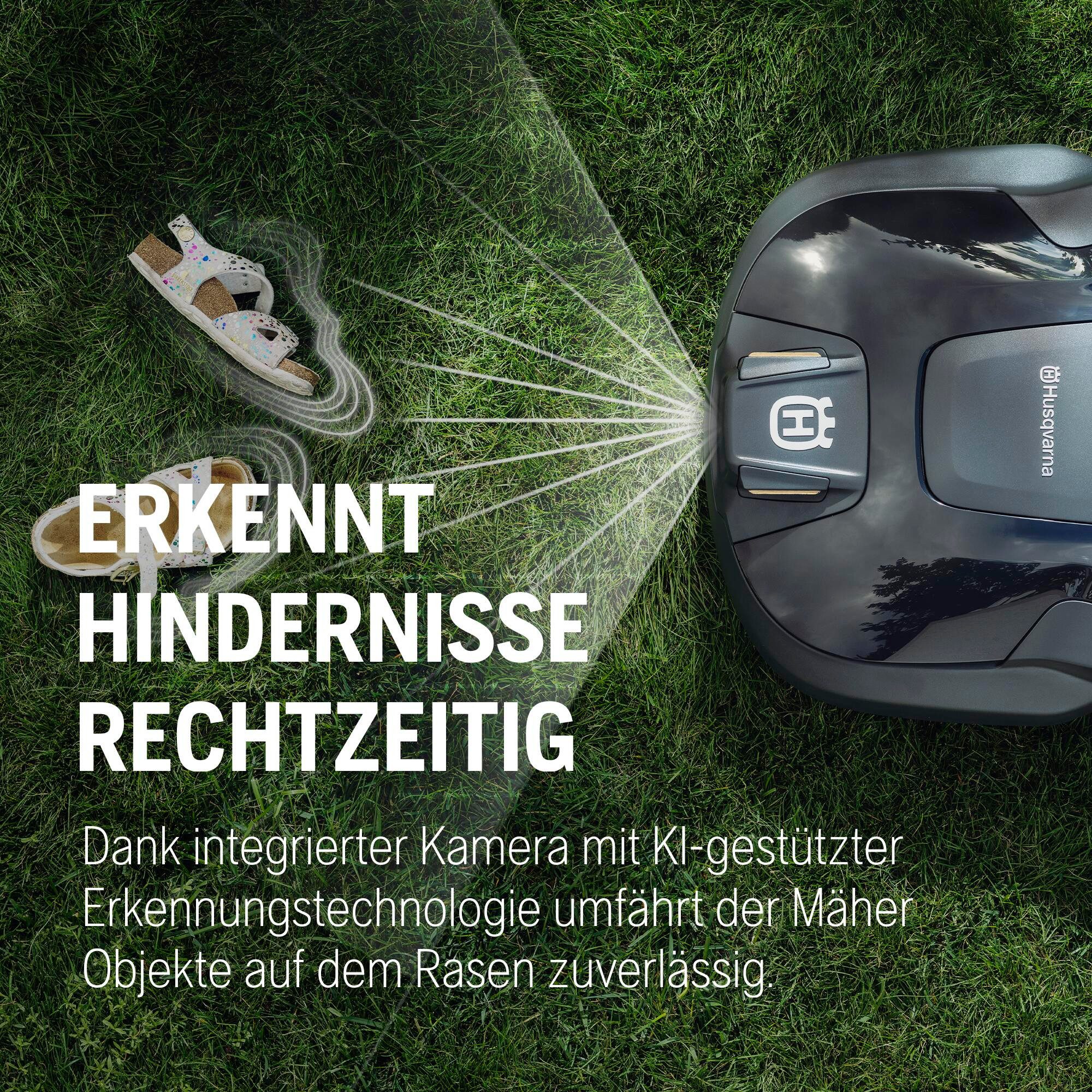 Husqvarna Rasenmähroboter Automower® Aspire R6V, bis 600 m² Rasenfläche, ohne Begrenzungskabel, Objekterkennung, GPS-Navigation, WLAN-Steuerung – Bild 4 von 5