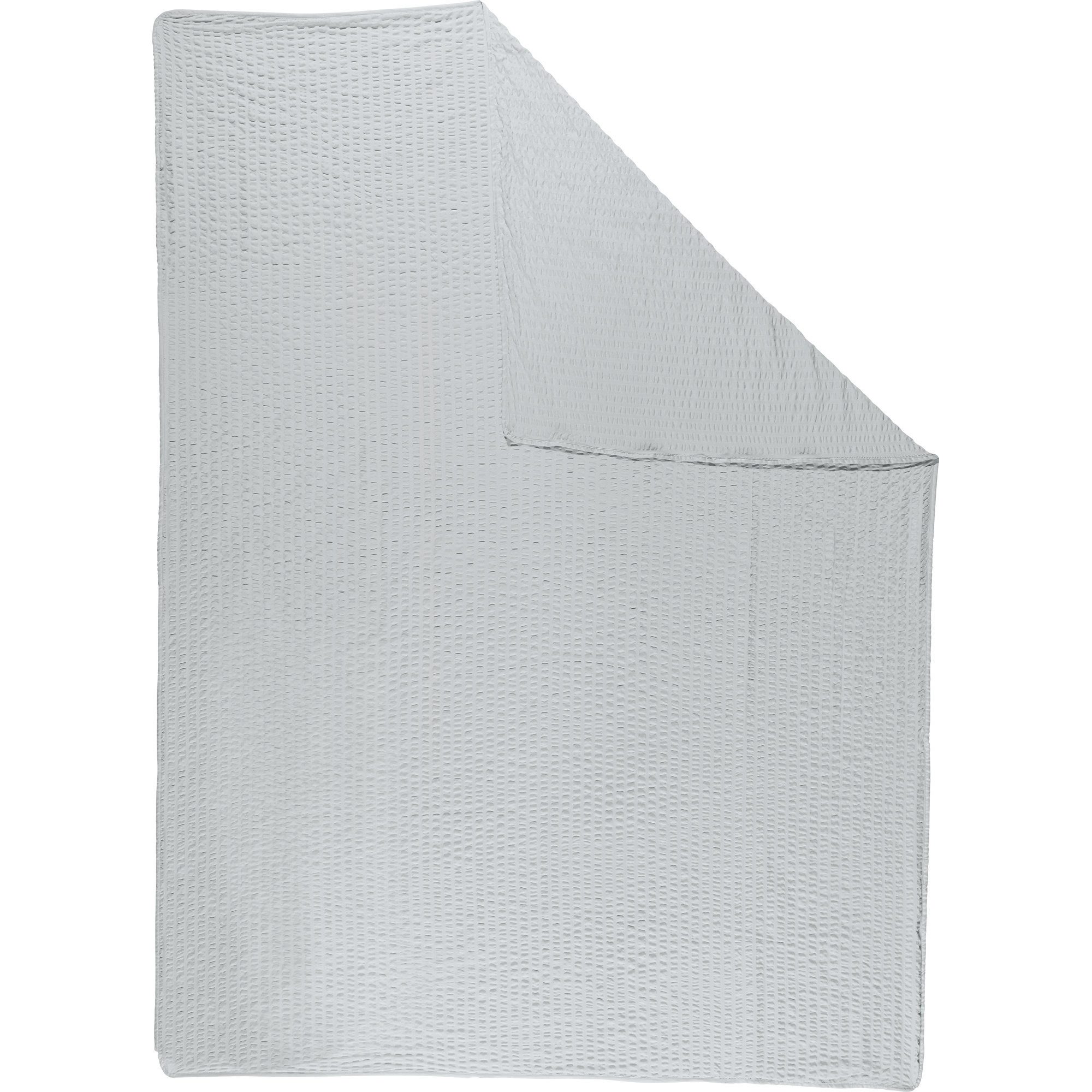 Wohndecke Sommerdecke "Detroit" 2er-Pack, REDBEST, Microfaser-Seersucker Uni