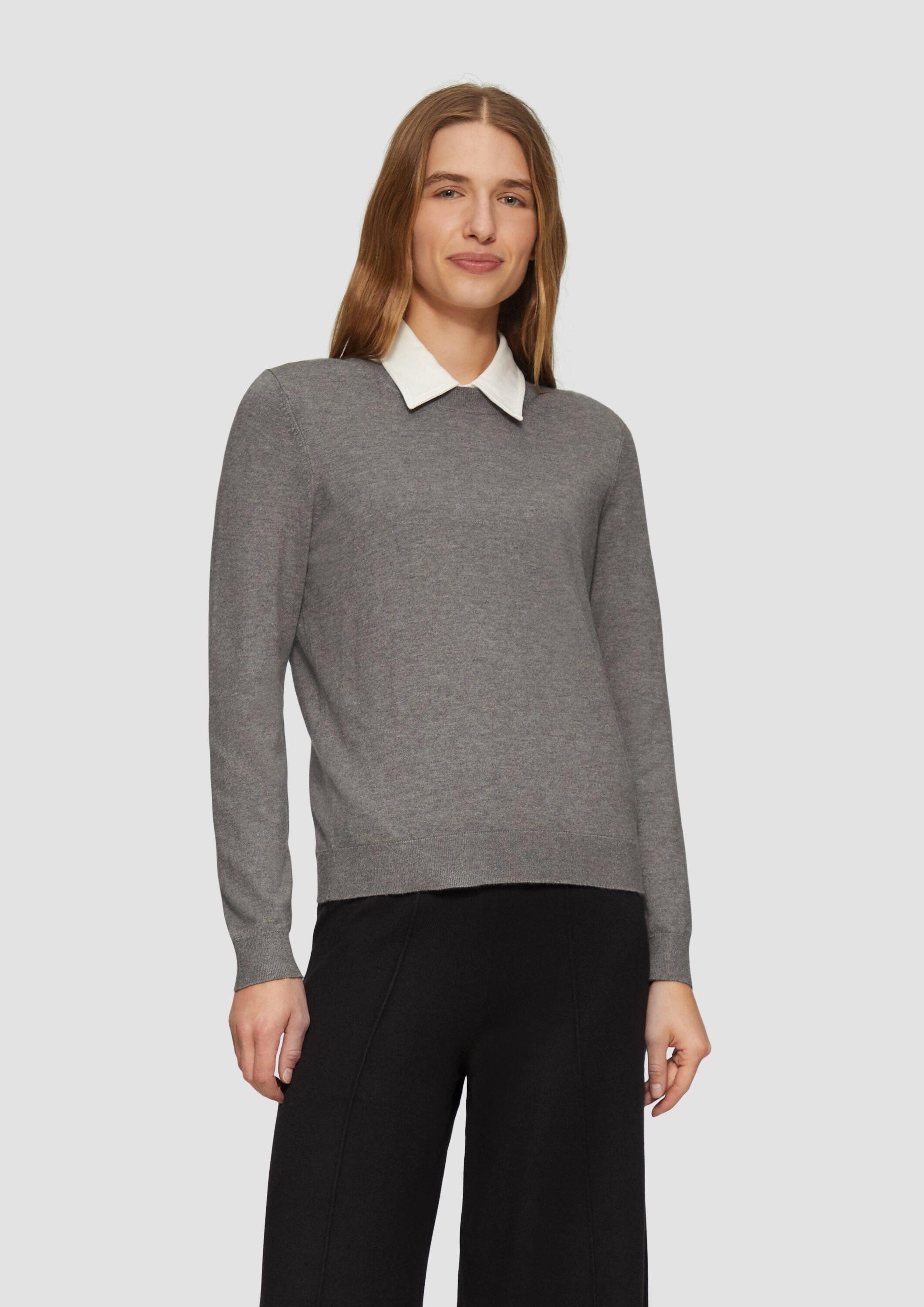 s.Oliver Chinos Hose Strickhose mit Wide Leg aus Viskosemix günstig online kaufen