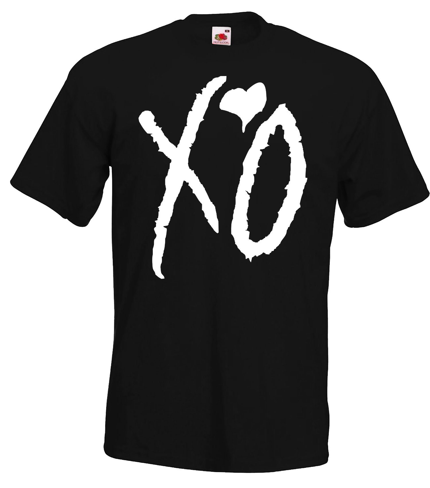 Youth Designz T-Shirt XO Herren T-shirt mit trendigem Frontprint schwarz | T-Shirts
