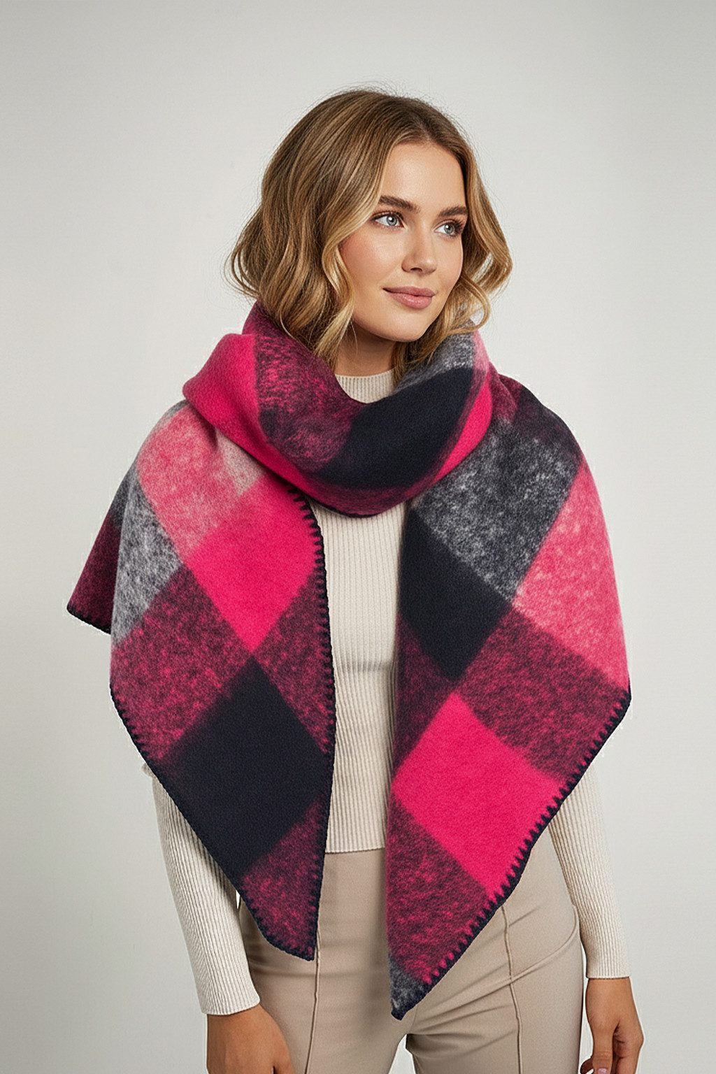 Faera Modeschal Weicher Schal mit Fransen - Leicht und stylisch - Accessoir günstig online kaufen