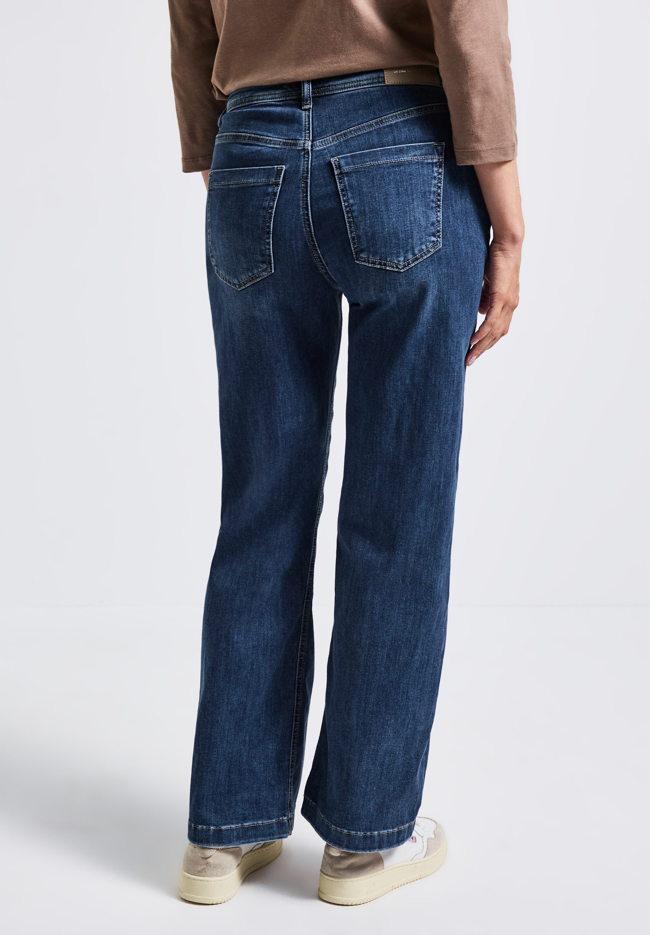 STREET ONE Loose-fit-Jeans aus Baumwolle mit Stretchanteil günstig online kaufen