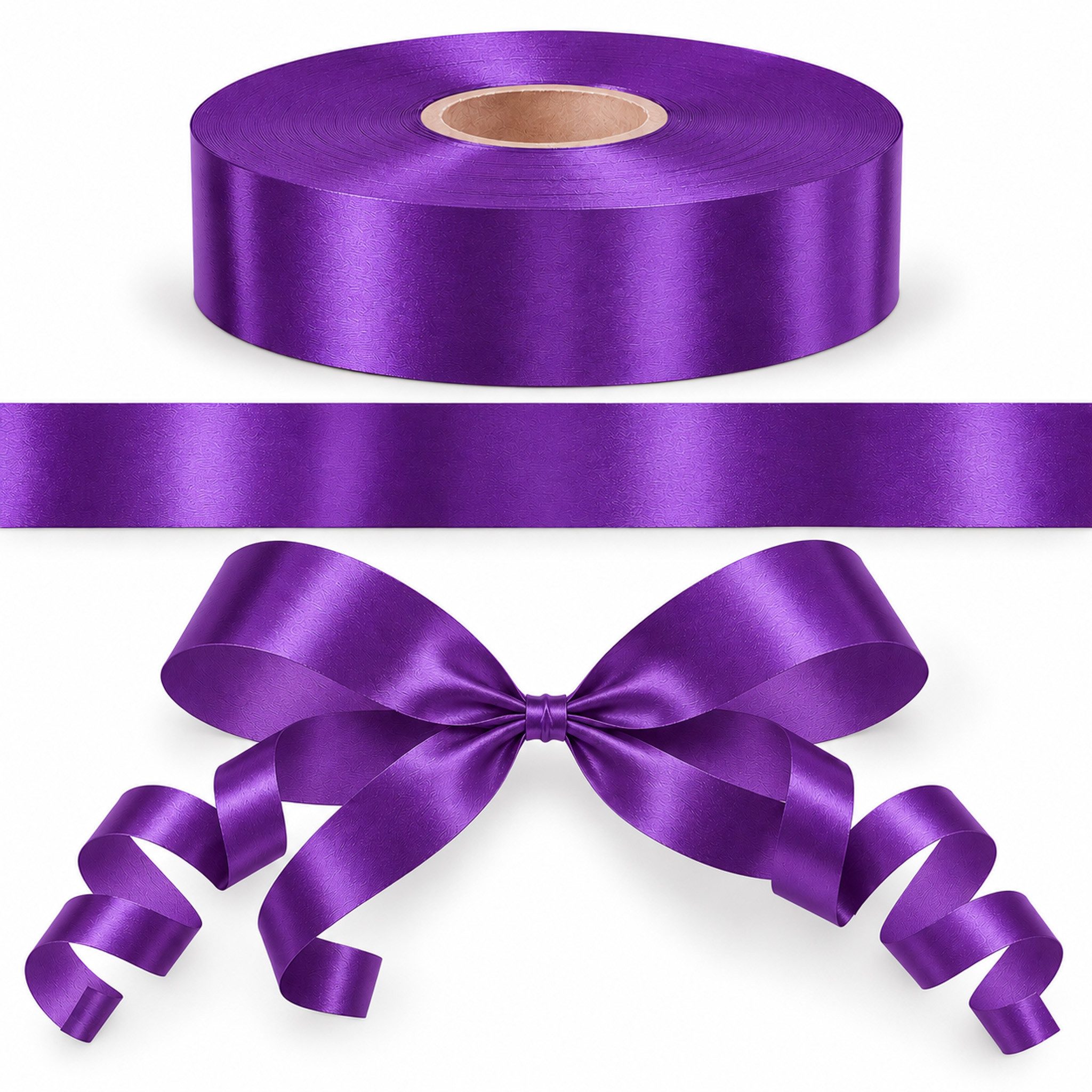 Star Geschenkband, Geschenkband Ringelband 31mm x 100m Rolle Lila