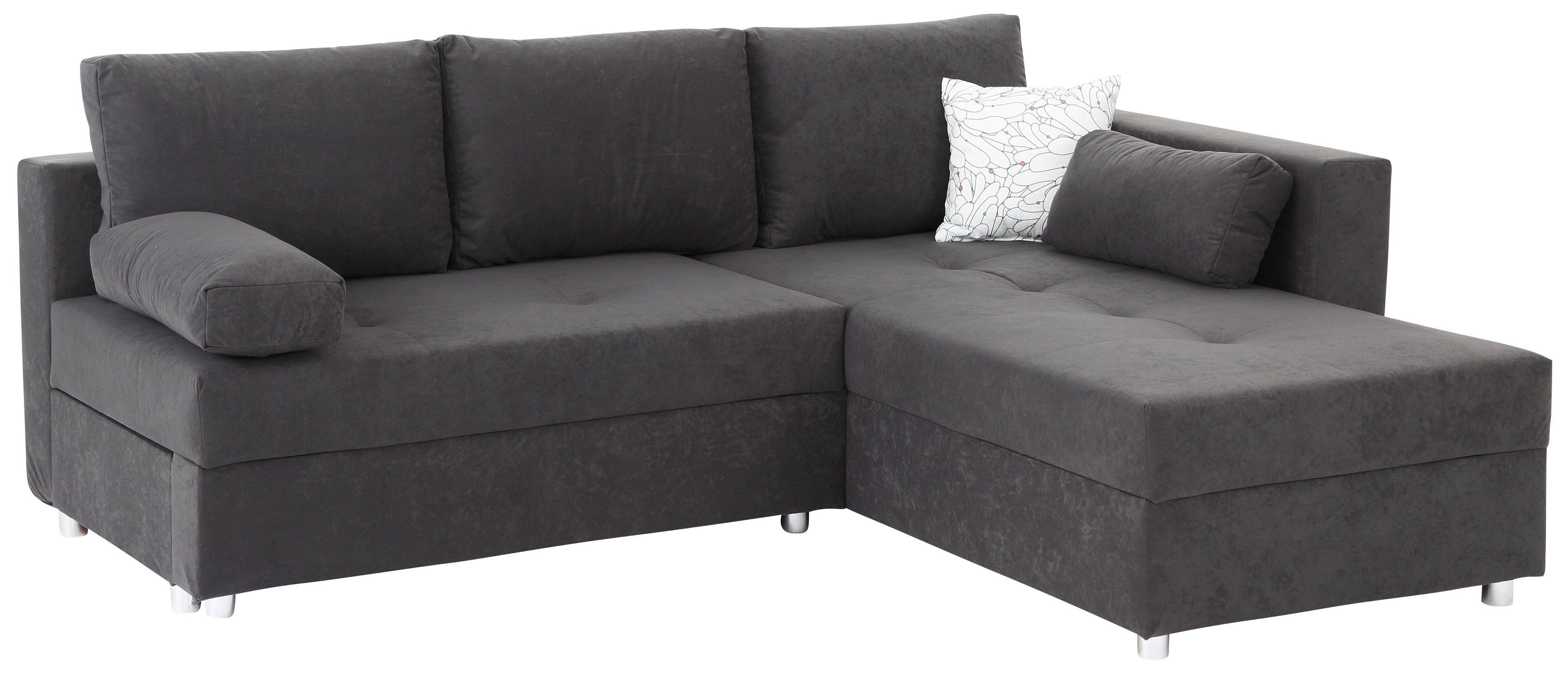 Home affaire Ecksofa Italia L-Form, mit Bettfunktion und Bettkasten, Federkern-Polsterung