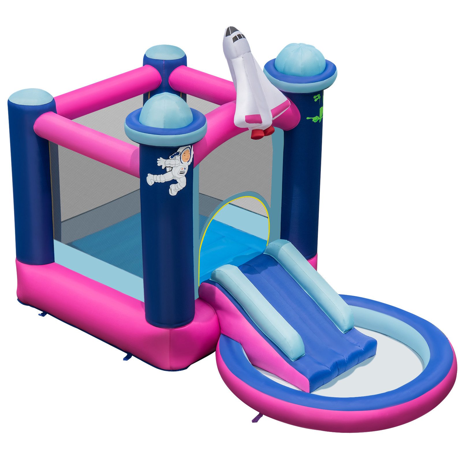 COSTWAY Hüpfburg Aufblasbare Springburg, (1-tlg)