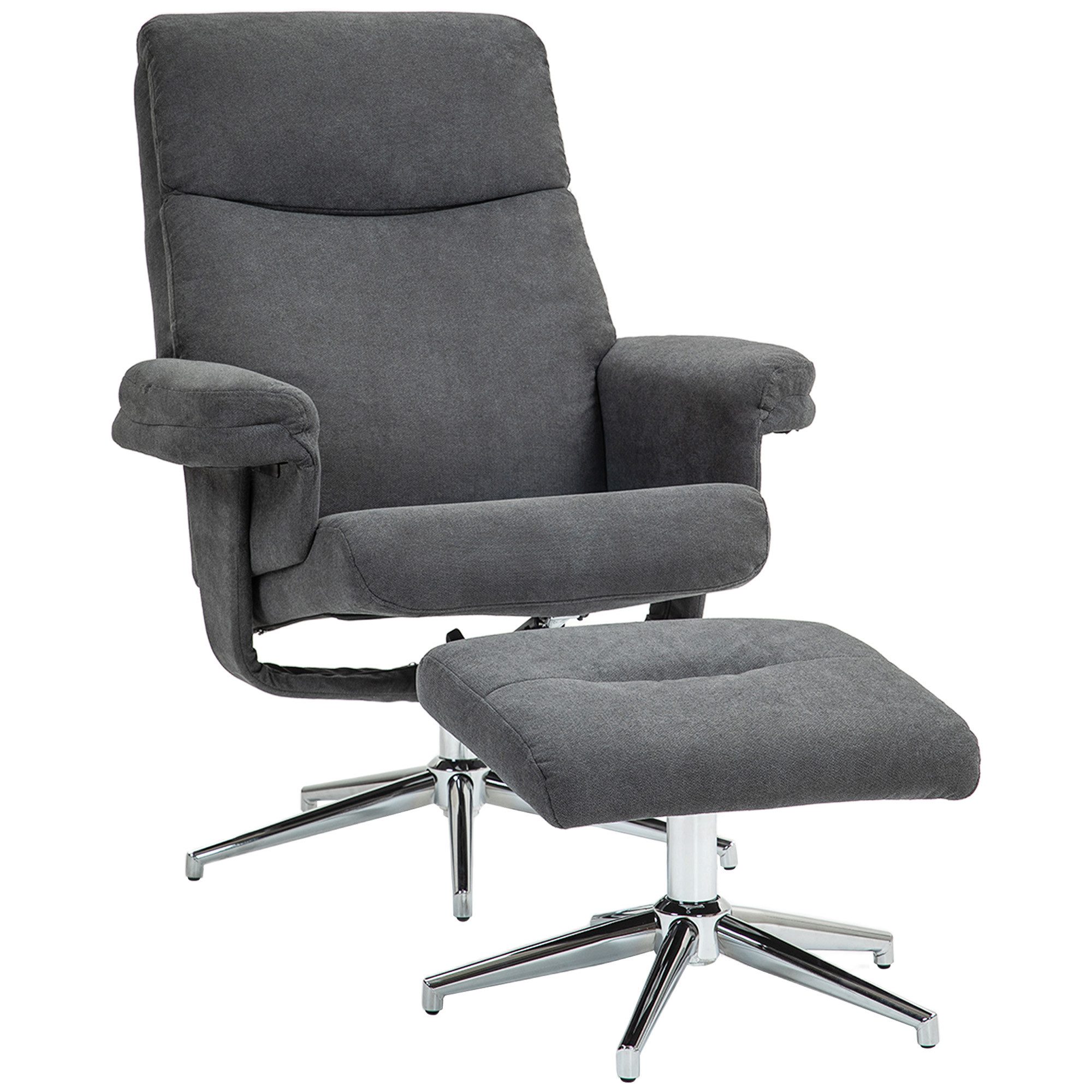 HOMCOM Relaxsessel mit Hocker, gepolstert mit günstig online kaufen