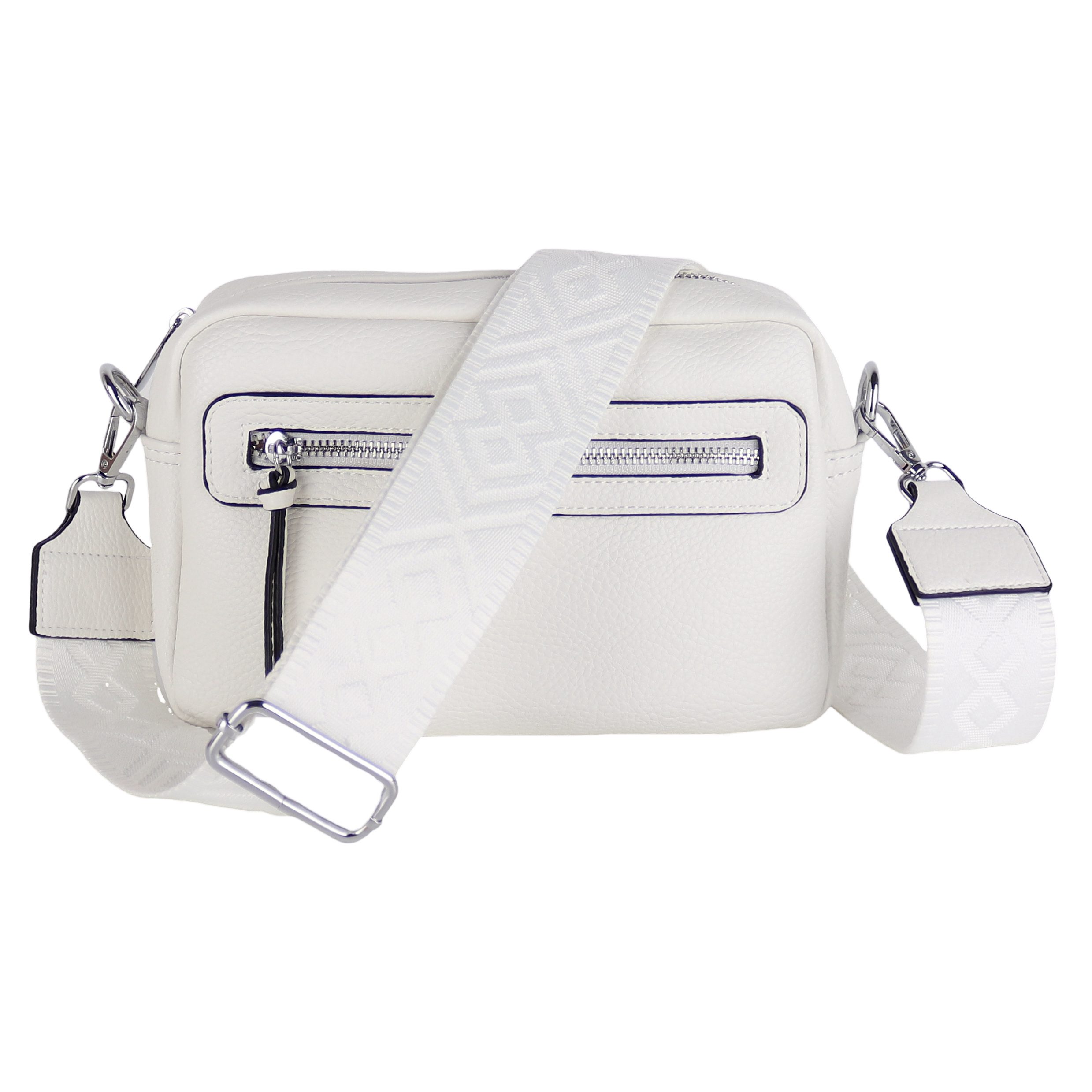 MIRROSI Umhängetasche Damen, Veganleder Crossbody Tasche Bag, Schultertasche (inkl. 1 Münzbeutel und 2 Wechselgurte, 26x16x8cm (BXHXT), gemusterten & verstellbaren Schulterriemen