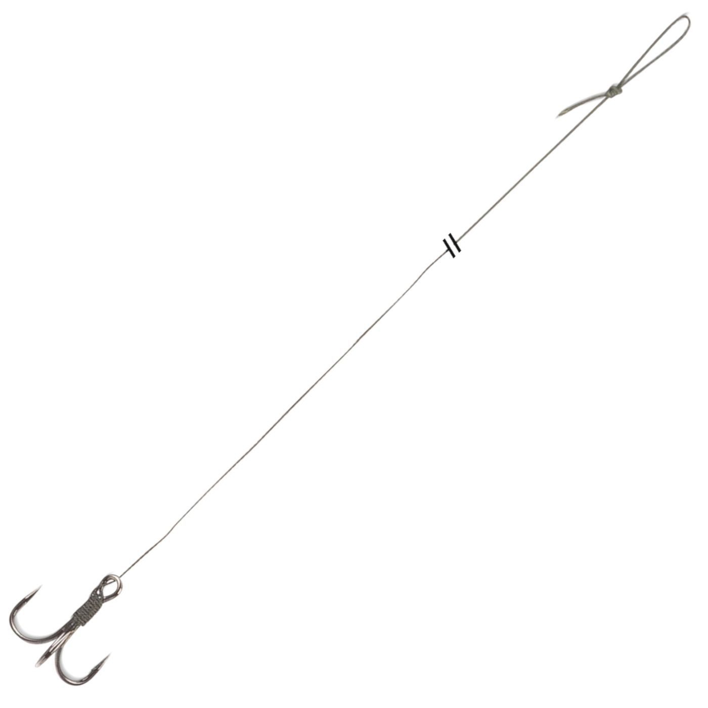 Vorfachschnur Uni Cat Treble Hook Rig 100cm - Welsvorfach