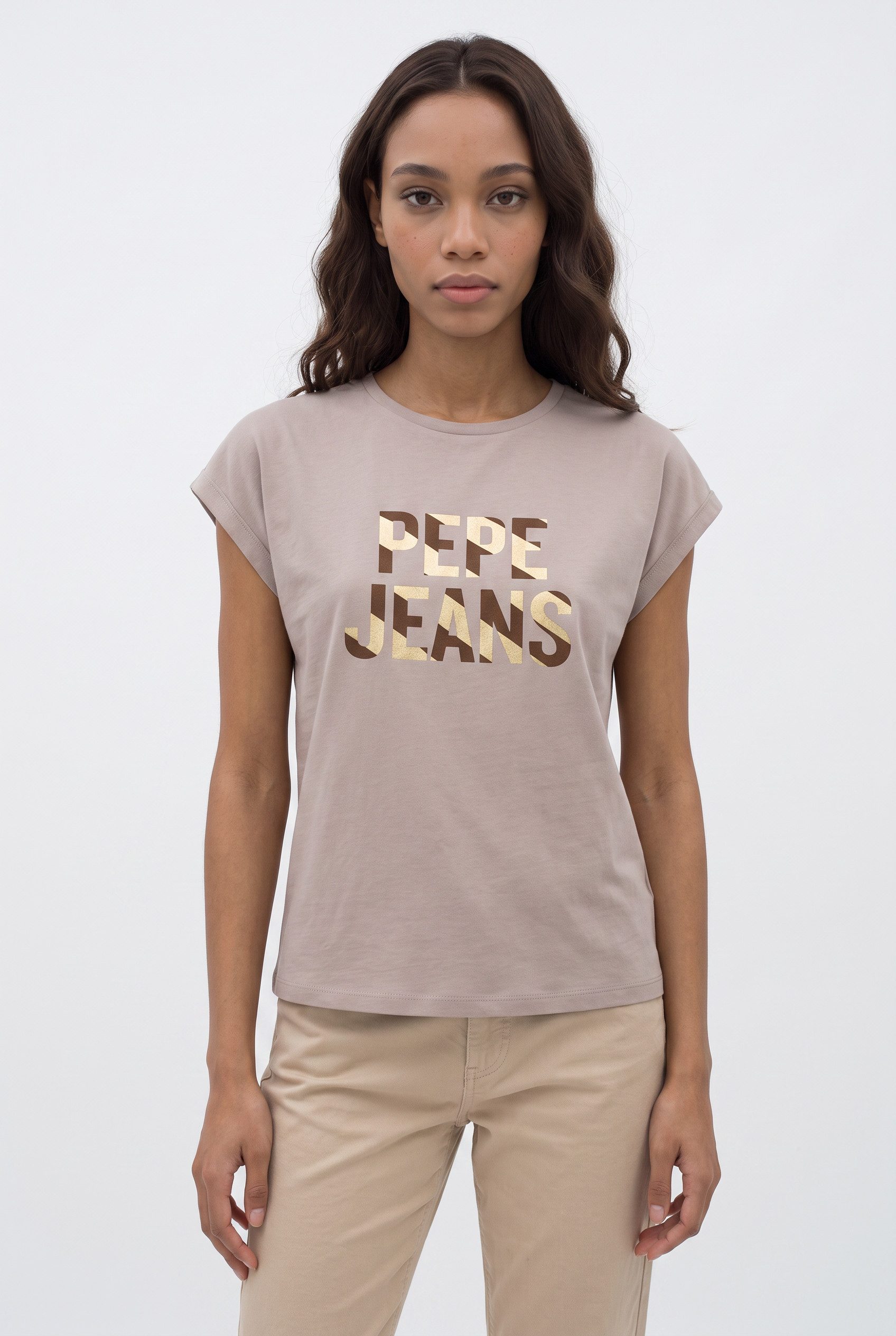 Pepe Jeans T-Shirt CATALINA aus Baumwolle, Logoschriftzug