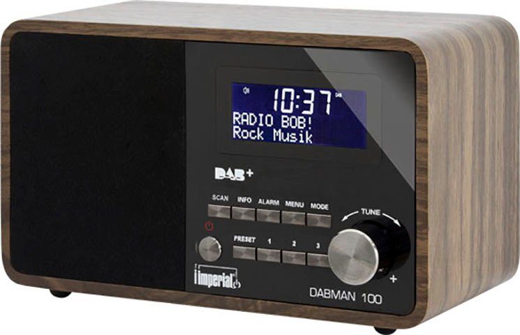 IMPERIAL by TELESTAR DABMAN 100 FM-Tuner, (DAB) W) (Digitalradio RDS, 7 (DAB), Digitalradio mit holzfarben UKW