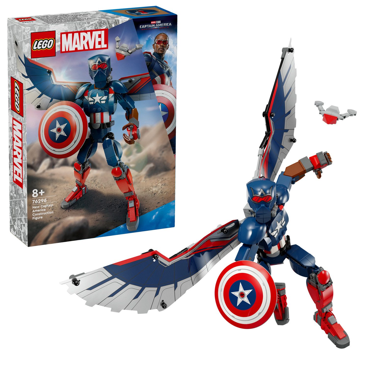 LEGO® LEGO 76296 Marvel - Sam Wilson Captain America Buildable Figure Konst günstig online kaufen