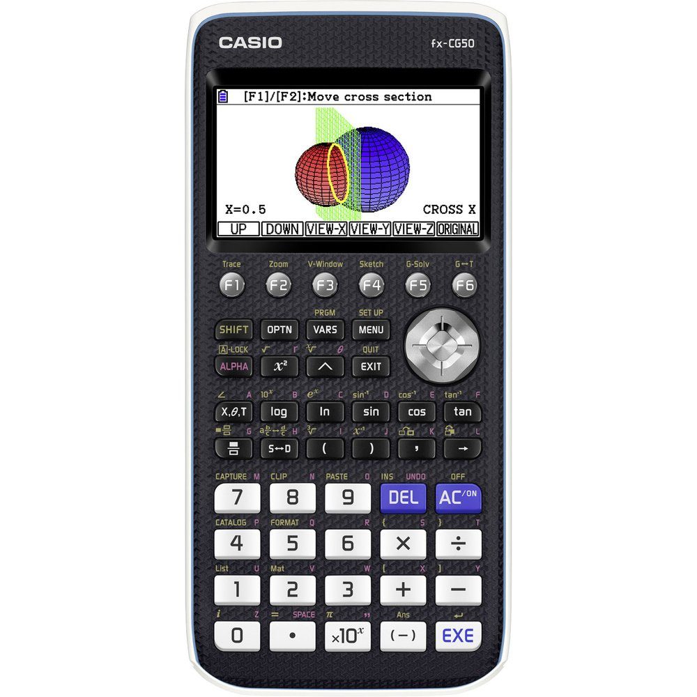 CASIO Taschenrechner Casio fx-CG50 Grafikrechner Schwarz Display (Stellen): 21 batteriebet